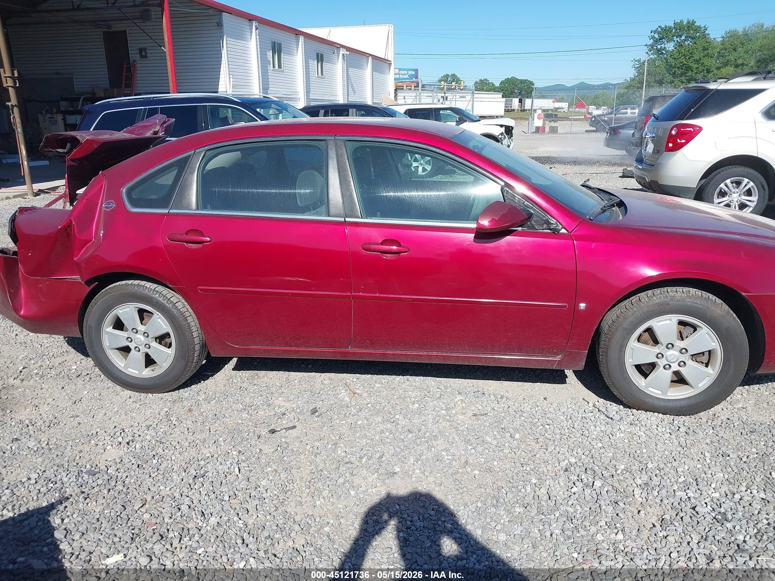 2007 Chevrolet Impala Lt Red vin: 2G1WT58K779257797