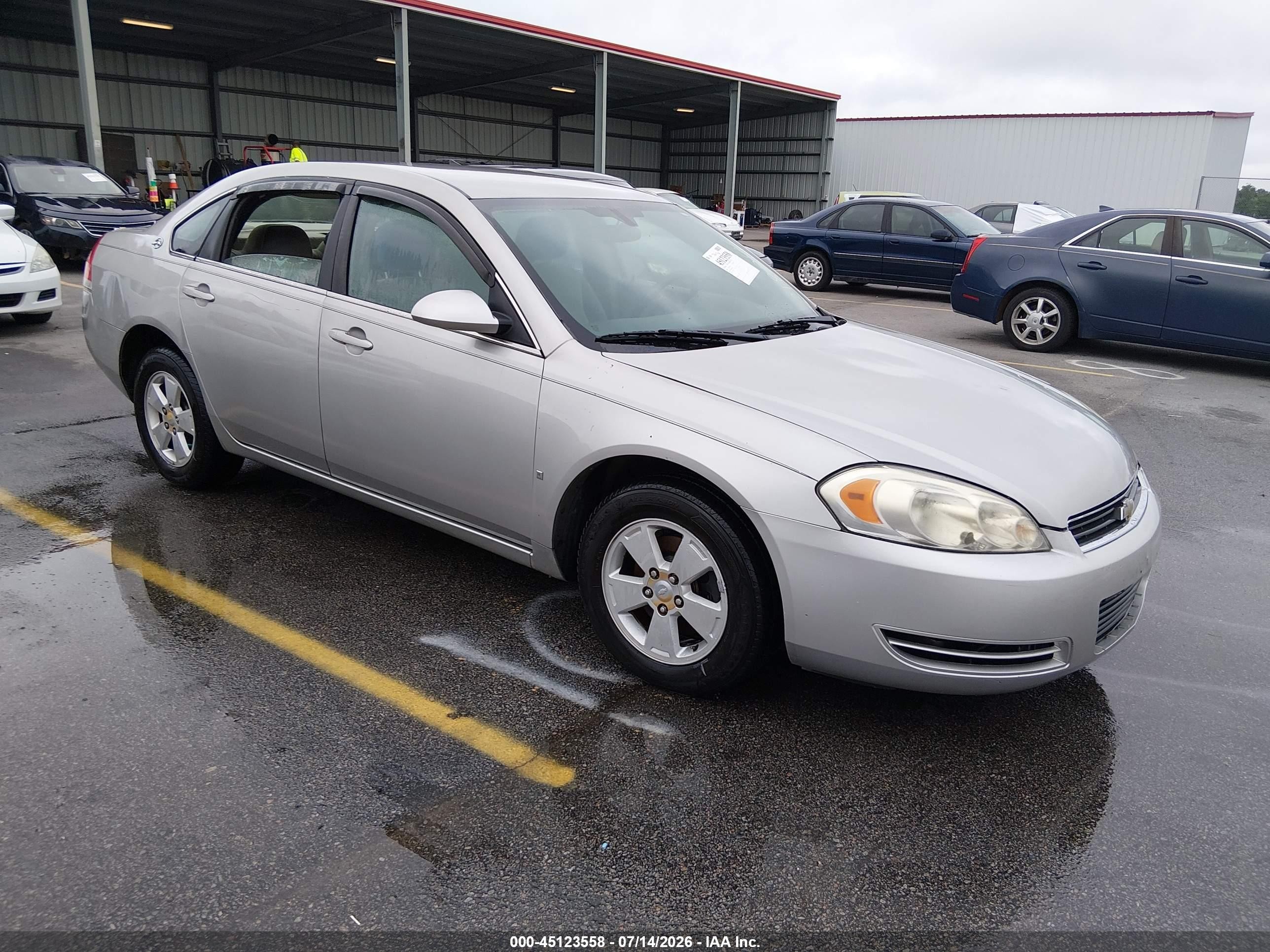 2008 Chevrolet Impala Lt Silver vin: 2G1WT58K781218286