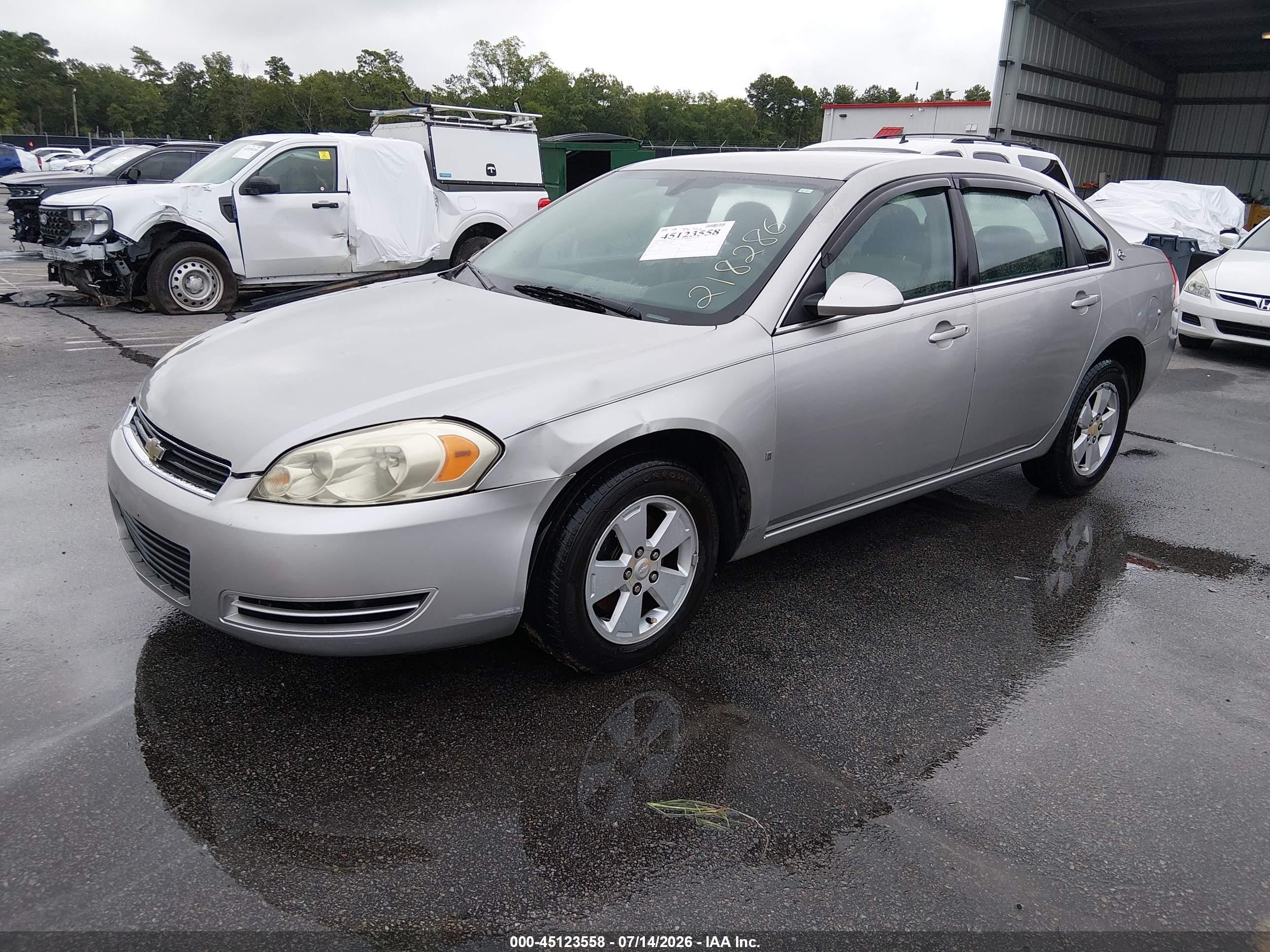 2008 Chevrolet Impala Lt Silver vin: 2G1WT58K781218286