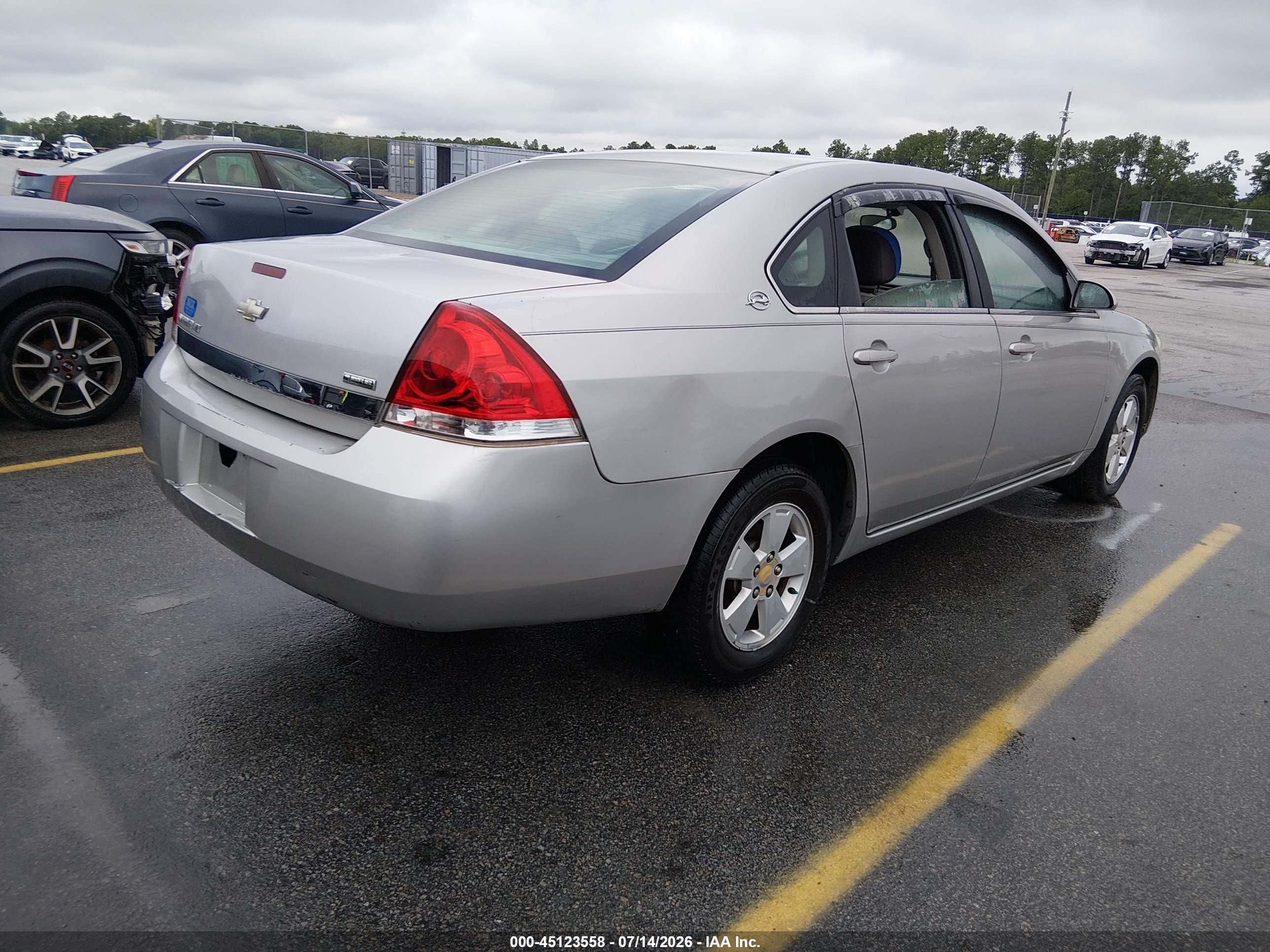2008 Chevrolet Impala Lt Silver vin: 2G1WT58K781218286