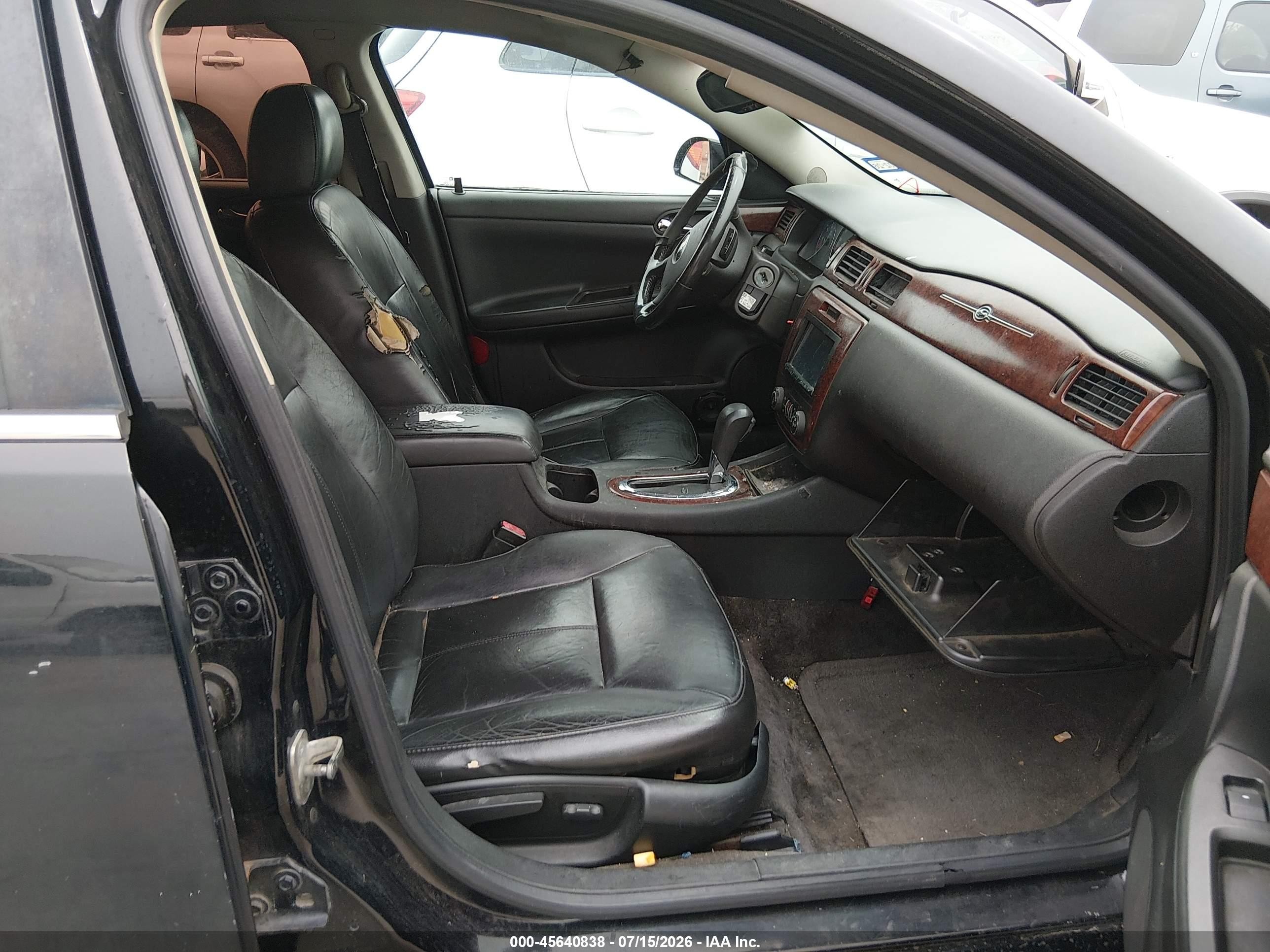 2008 Chevrolet Impala Lt Black vin: 2G1WT58K781296518
