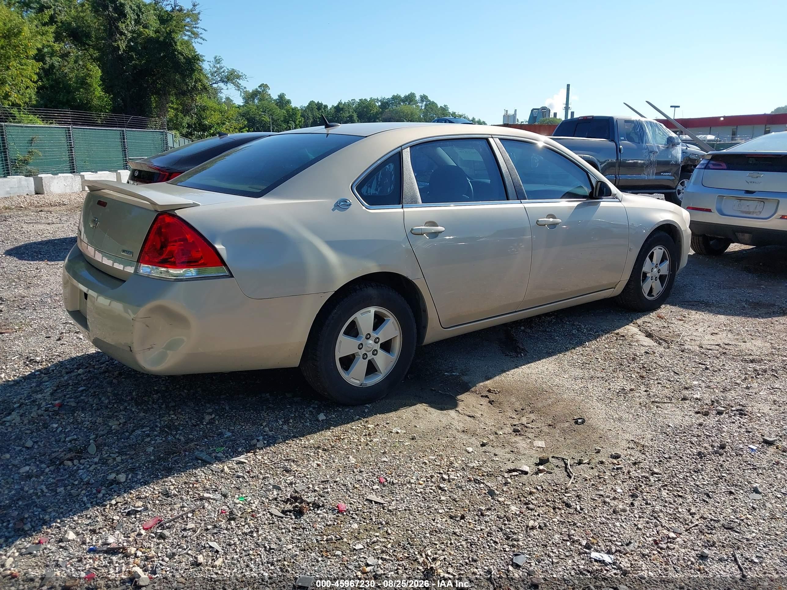 2008 Chevrolet Impala Lt Champagne vin: 2G1WT58K781329436