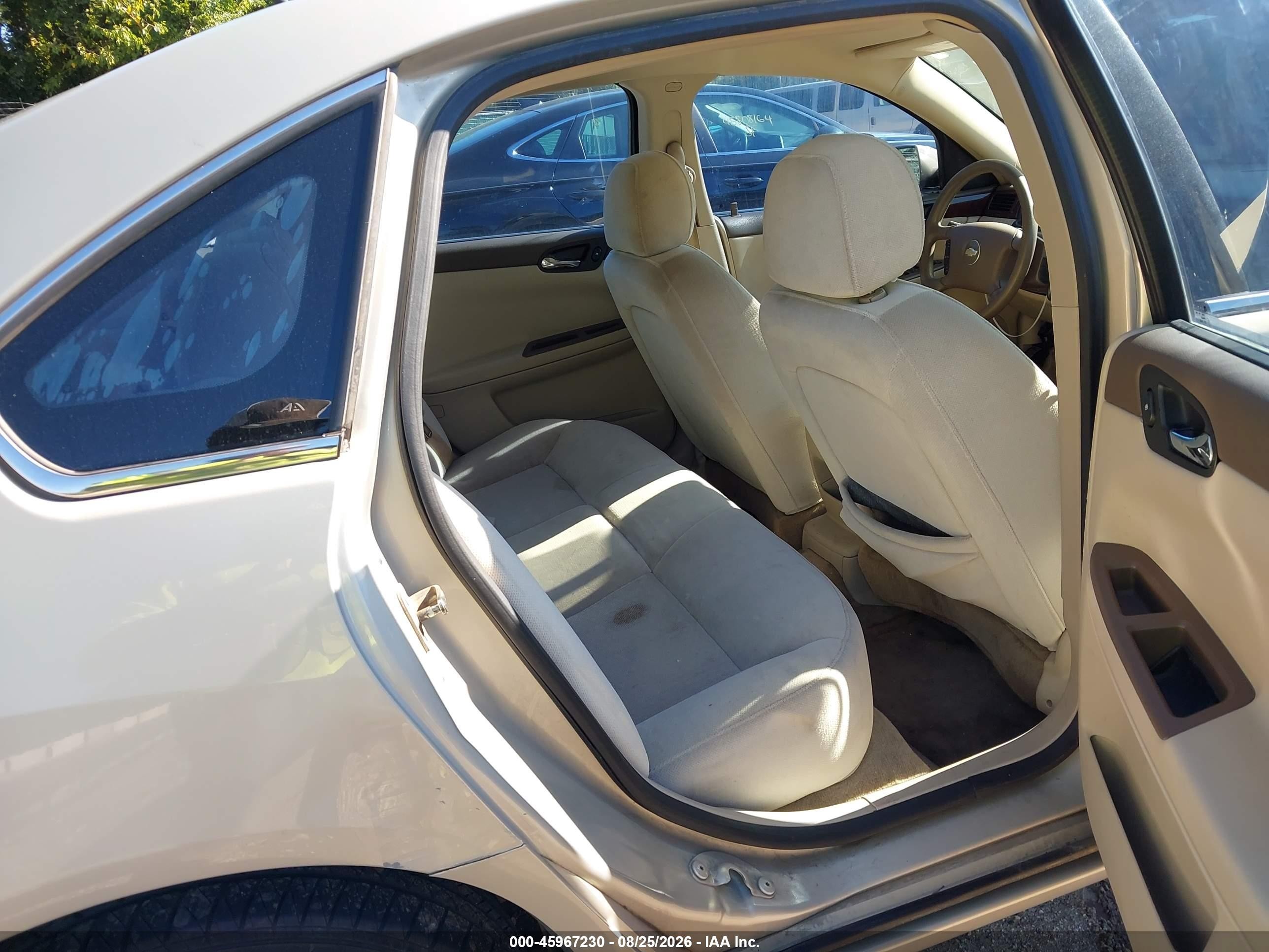 2008 Chevrolet Impala Lt Champagne vin: 2G1WT58K781329436