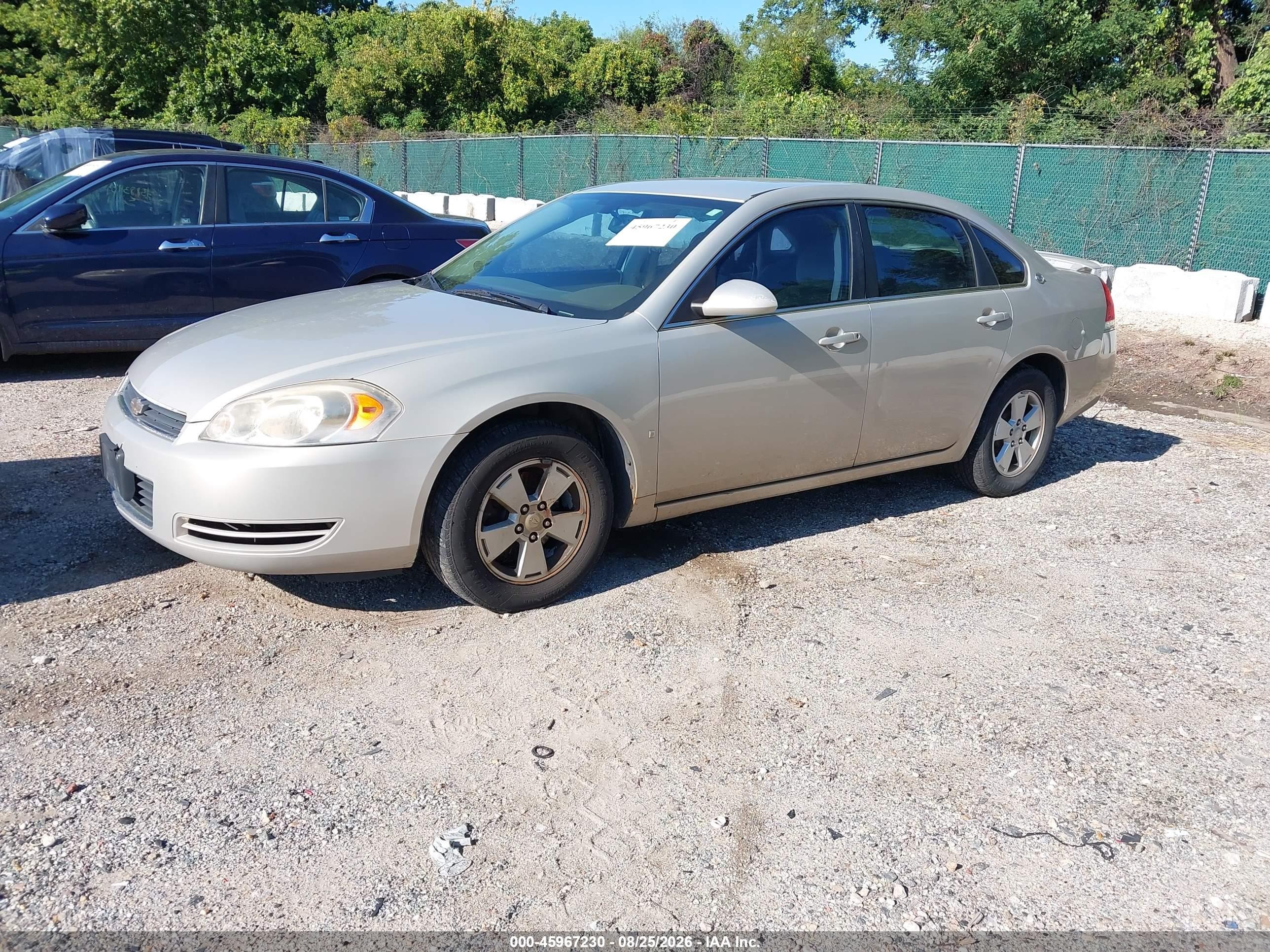 2008 Chevrolet Impala Lt Champagne vin: 2G1WT58K781329436