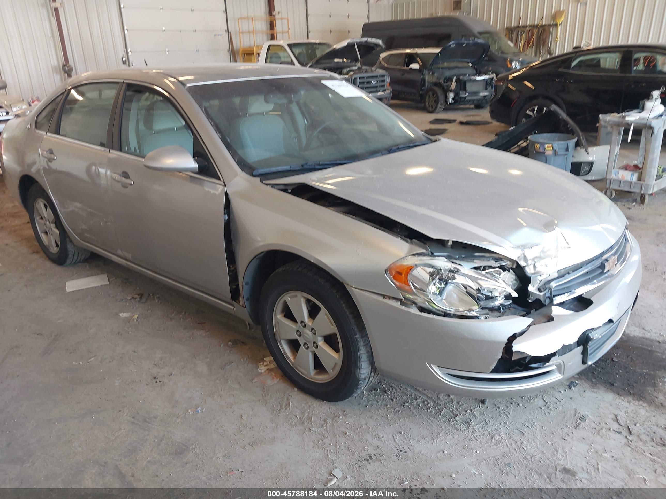 2008 Chevrolet Impala Lt Silver vin: 2G1WT58K781365644
