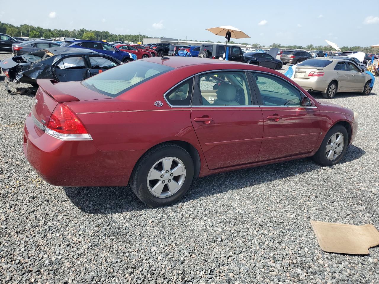 2008 Chevrolet Impala Lt Burgundy vin: 2G1WT58K789264881