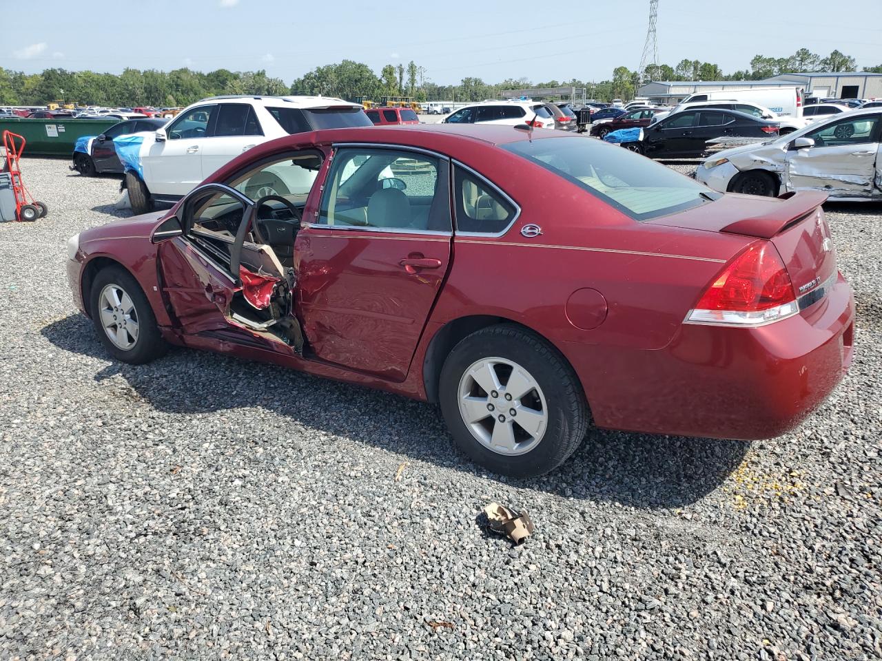 2008 Chevrolet Impala Lt Burgundy vin: 2G1WT58K789264881