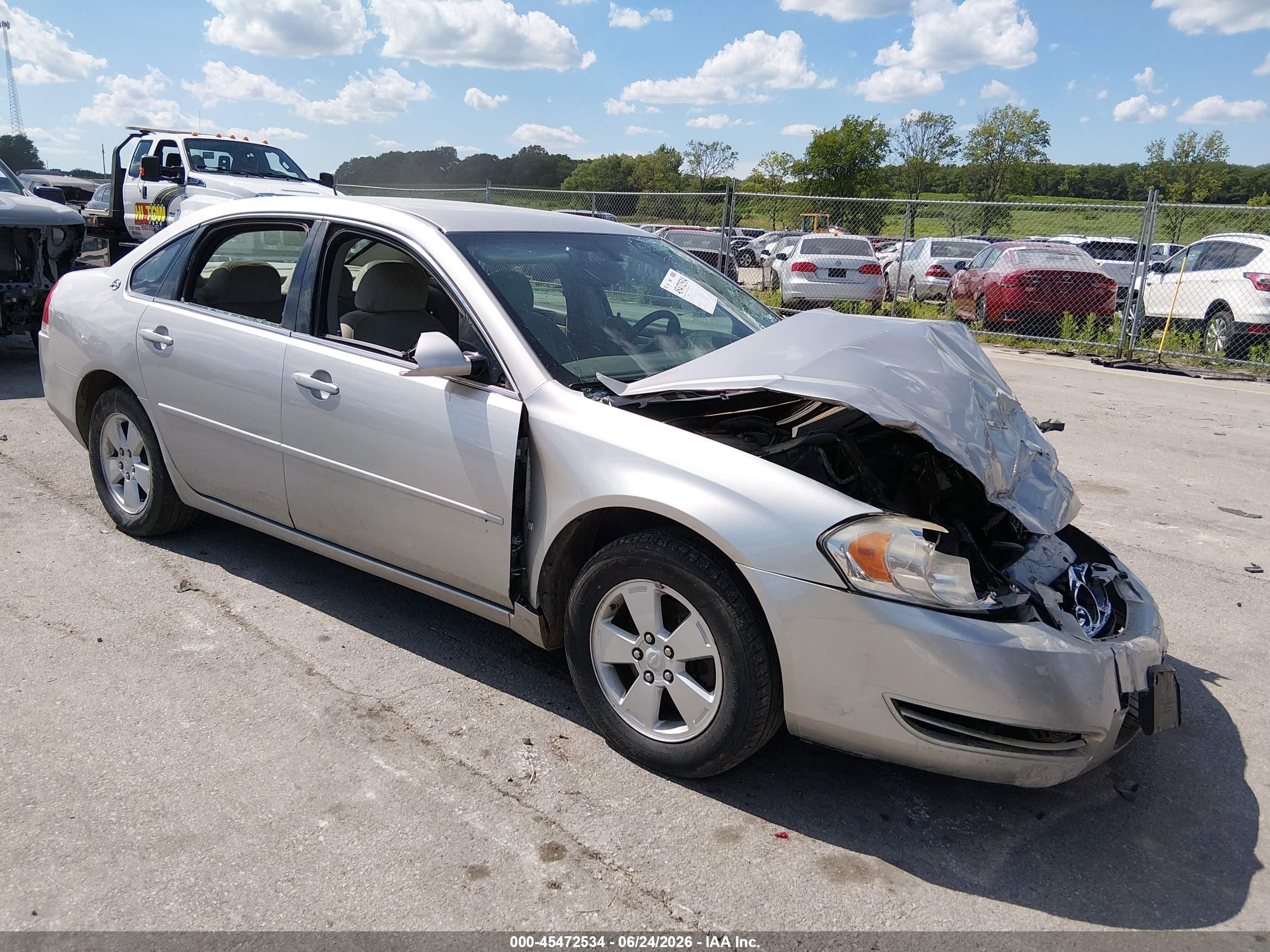 2006 Chevrolet Impala Lt Серебряный vin: 2G1WT58K869113674
