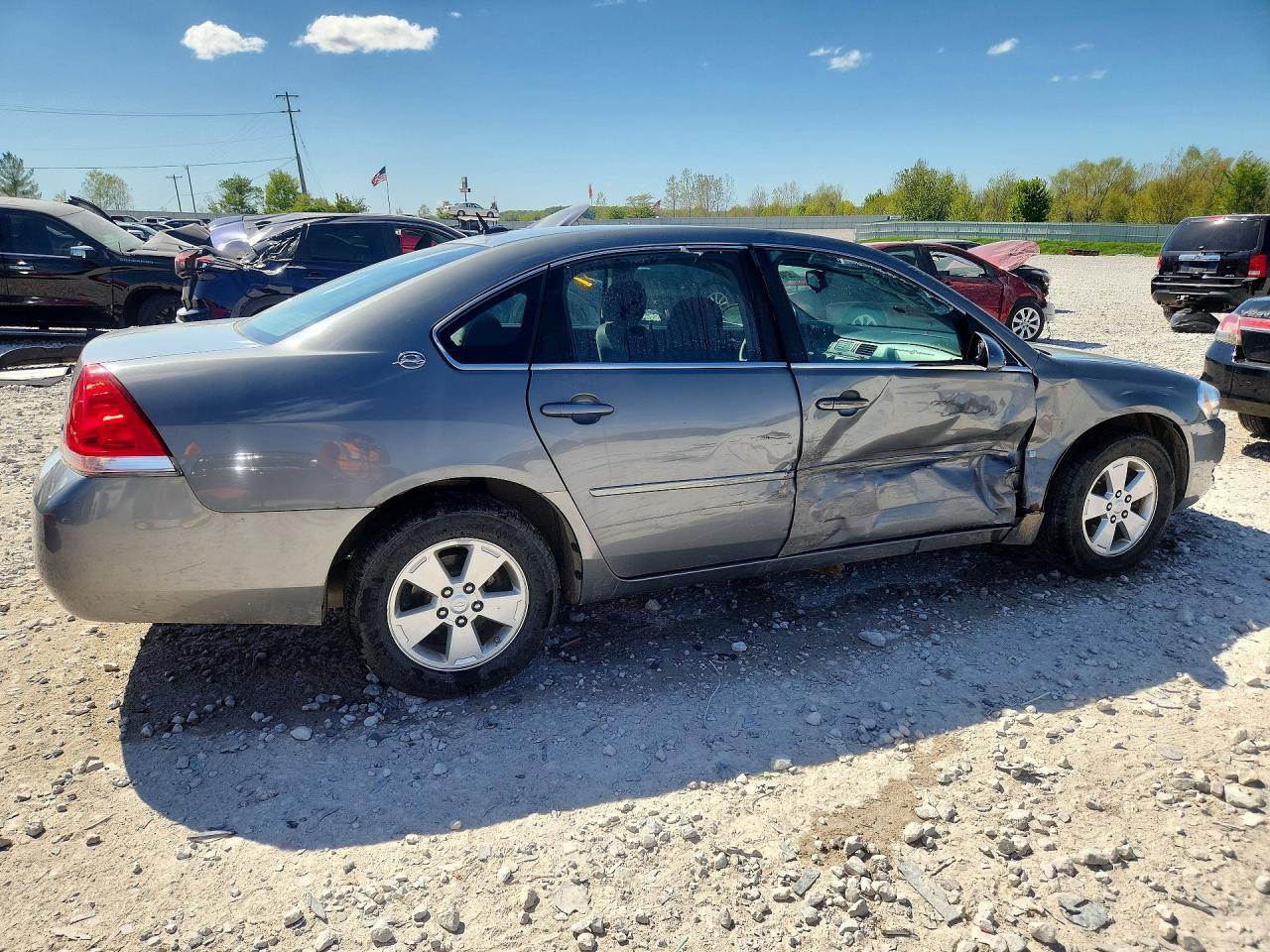 2007 Chevrolet Impala Lt Gray vin: 2G1WT58K879233475