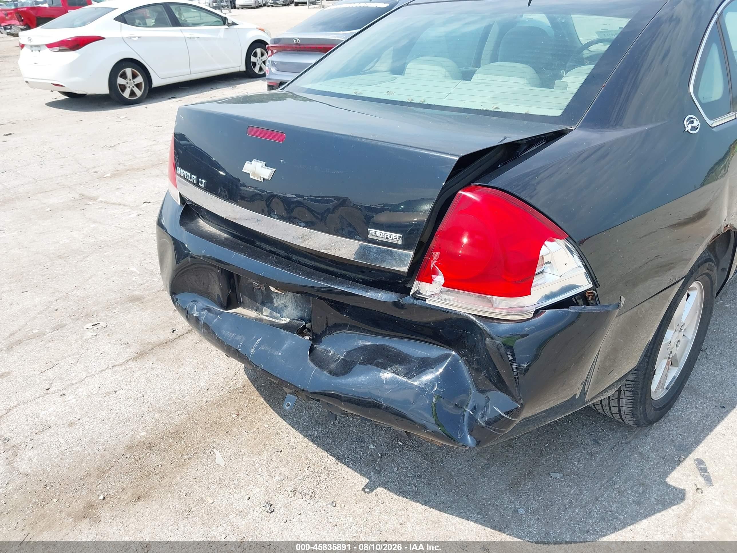 2007 Chevrolet Impala 3.5l Lt Черный vin: 2G1WT58K879245433