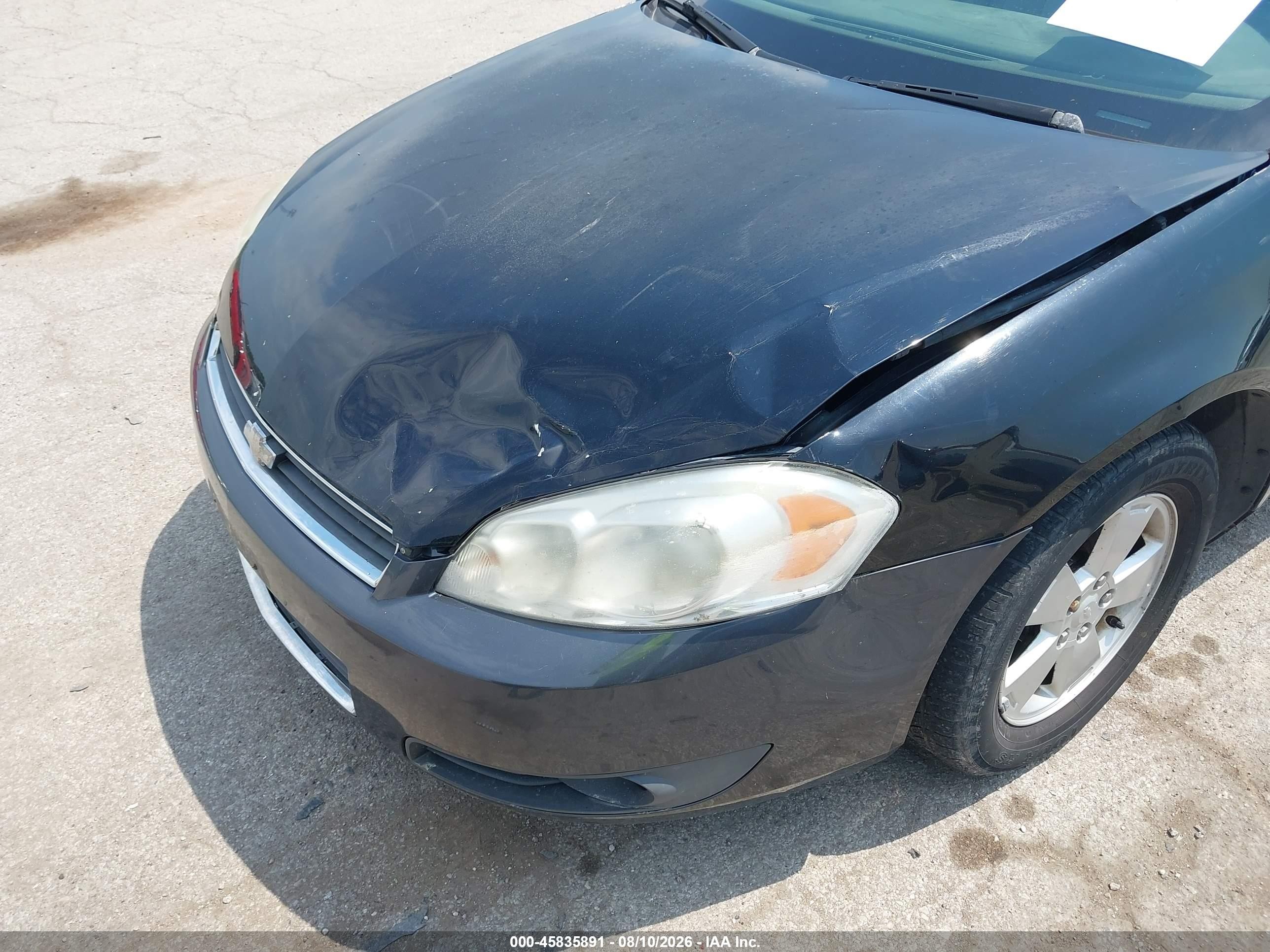 2007 Chevrolet Impala 3.5l Lt Черный vin: 2G1WT58K879245433
