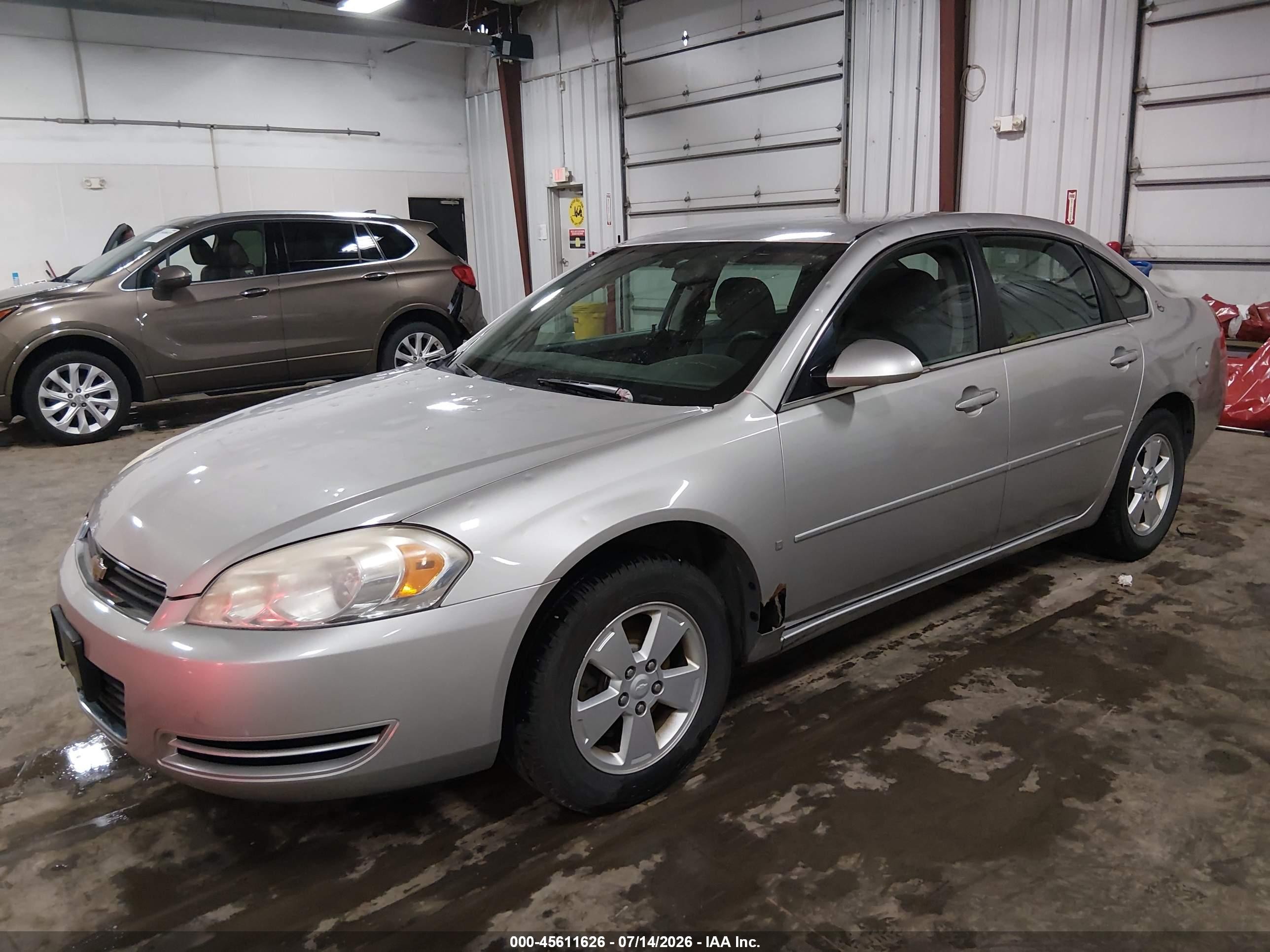 2007 Chevrolet Impala Lt Silver vin: 2G1WT58K879264810