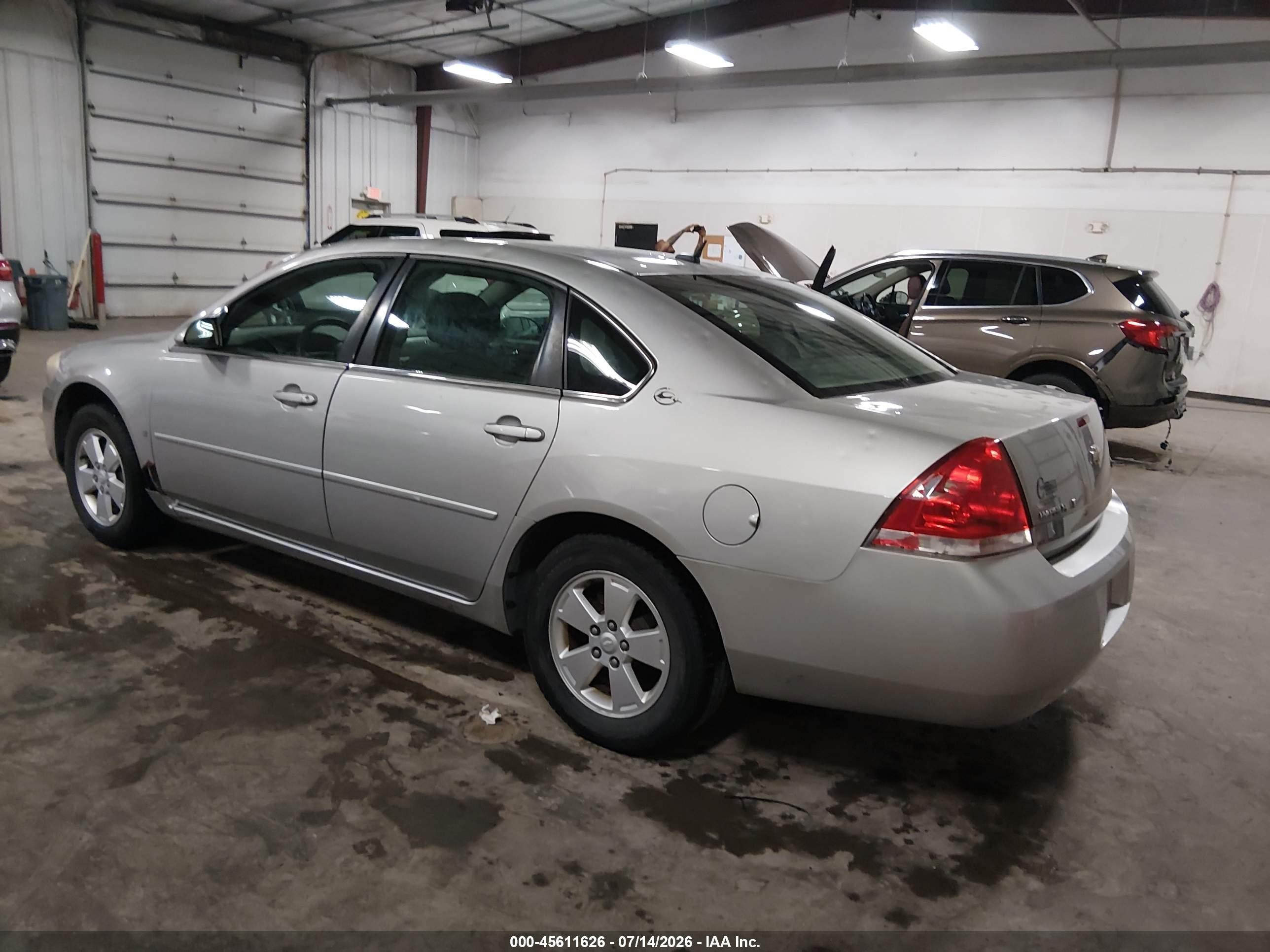 2007 Chevrolet Impala Lt Silver vin: 2G1WT58K879264810
