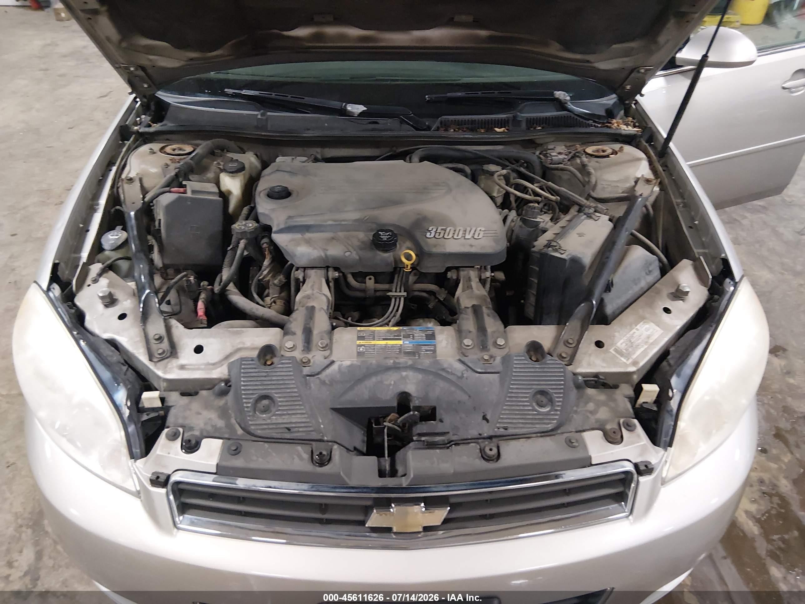 2007 Chevrolet Impala Lt Silver vin: 2G1WT58K879264810