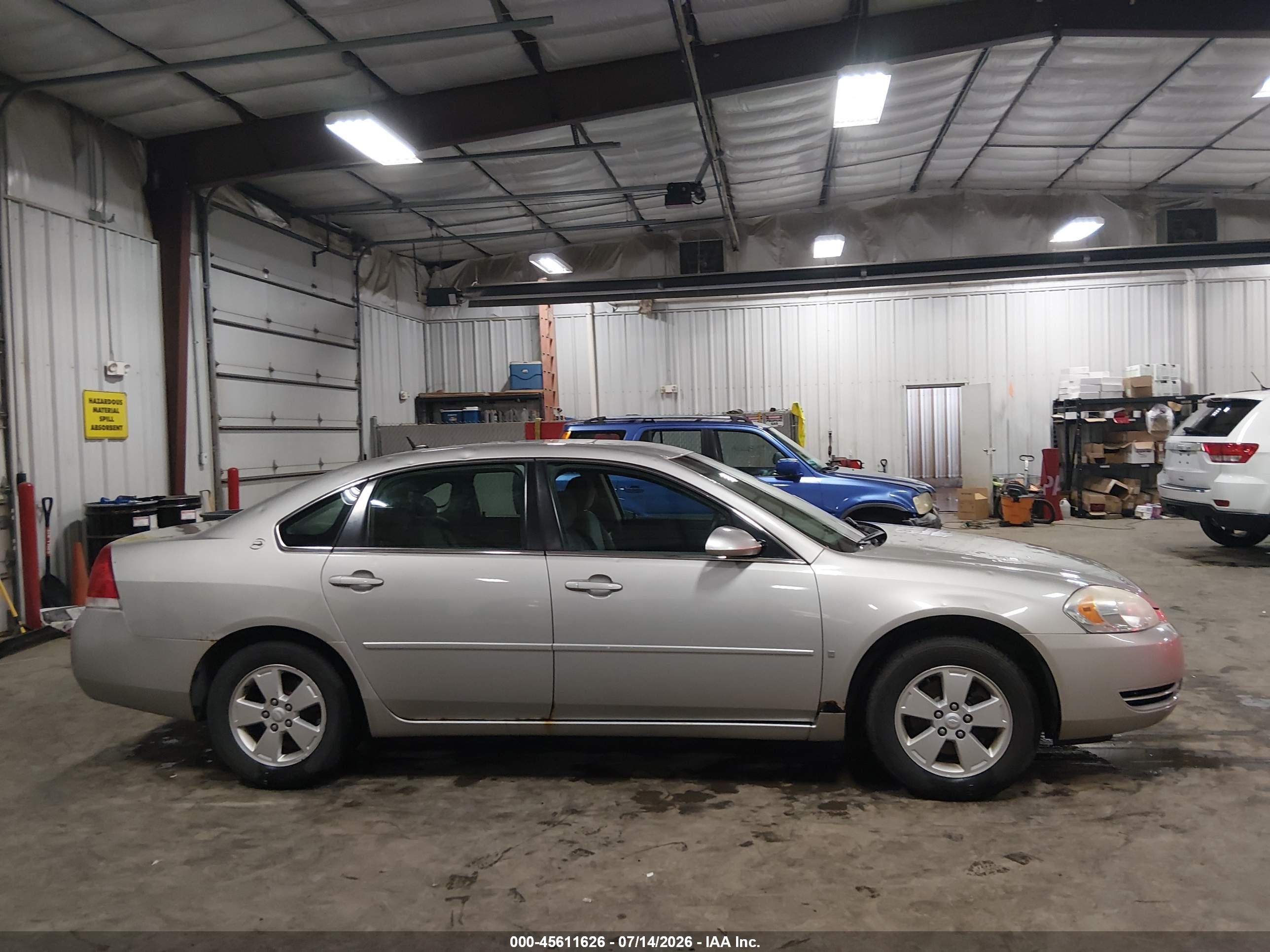 2007 Chevrolet Impala Lt Silver vin: 2G1WT58K879264810
