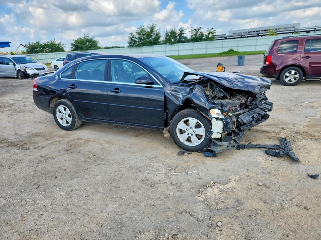 2007 Chevrolet Impala Lt Черный vin: 2G1WT58K879318140