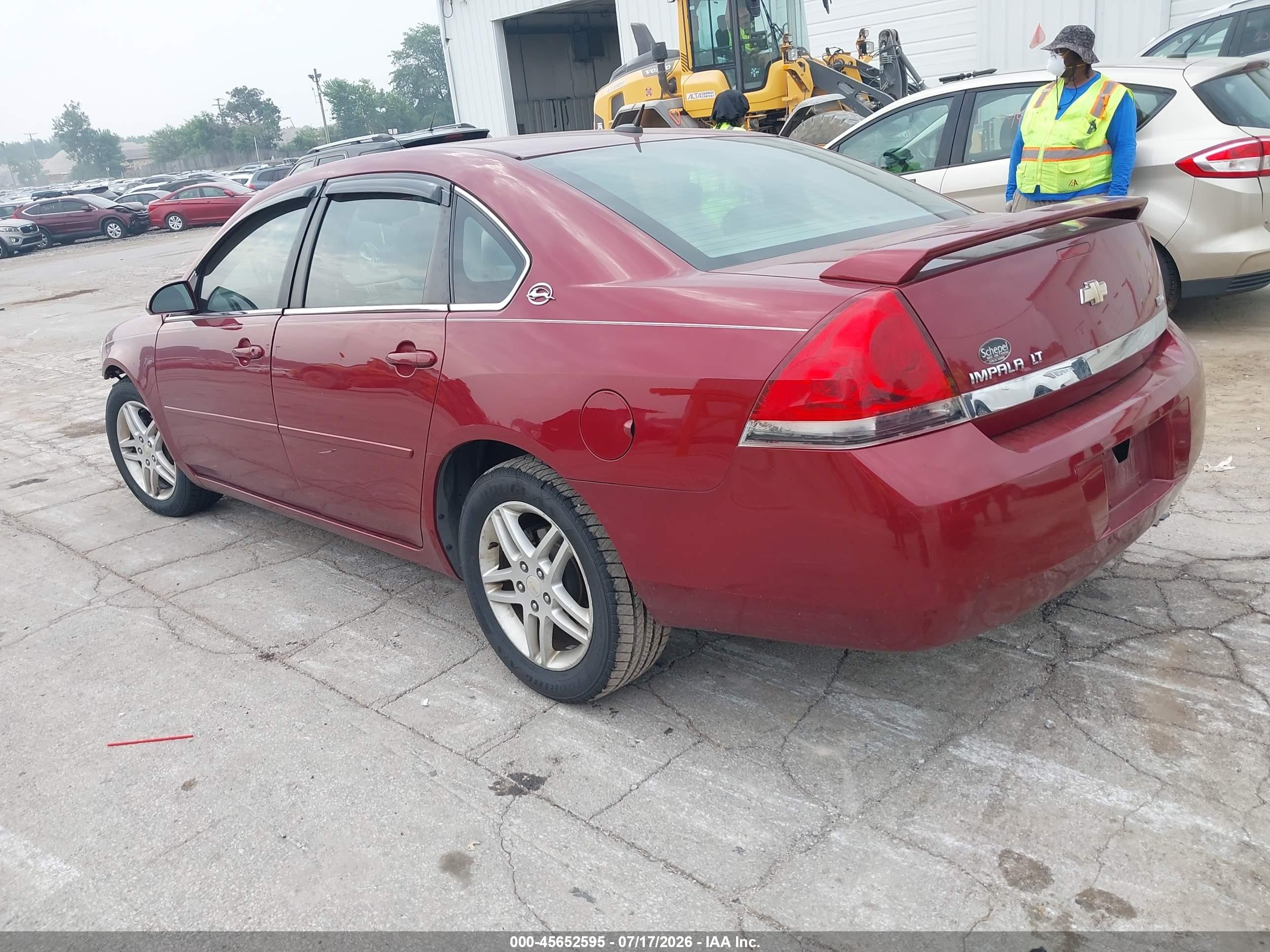 2008 Chevrolet Impala Lt Red vin: 2G1WT58K881245027