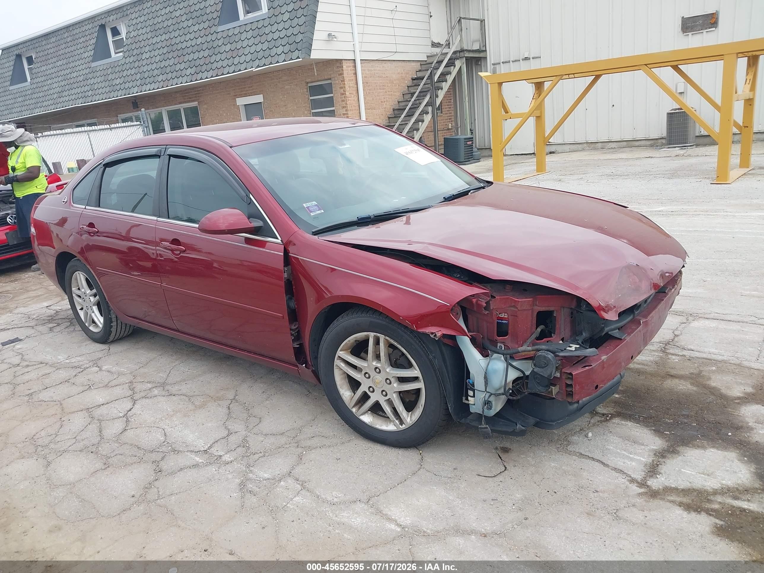 2008 Chevrolet Impala Lt Red vin: 2G1WT58K881245027