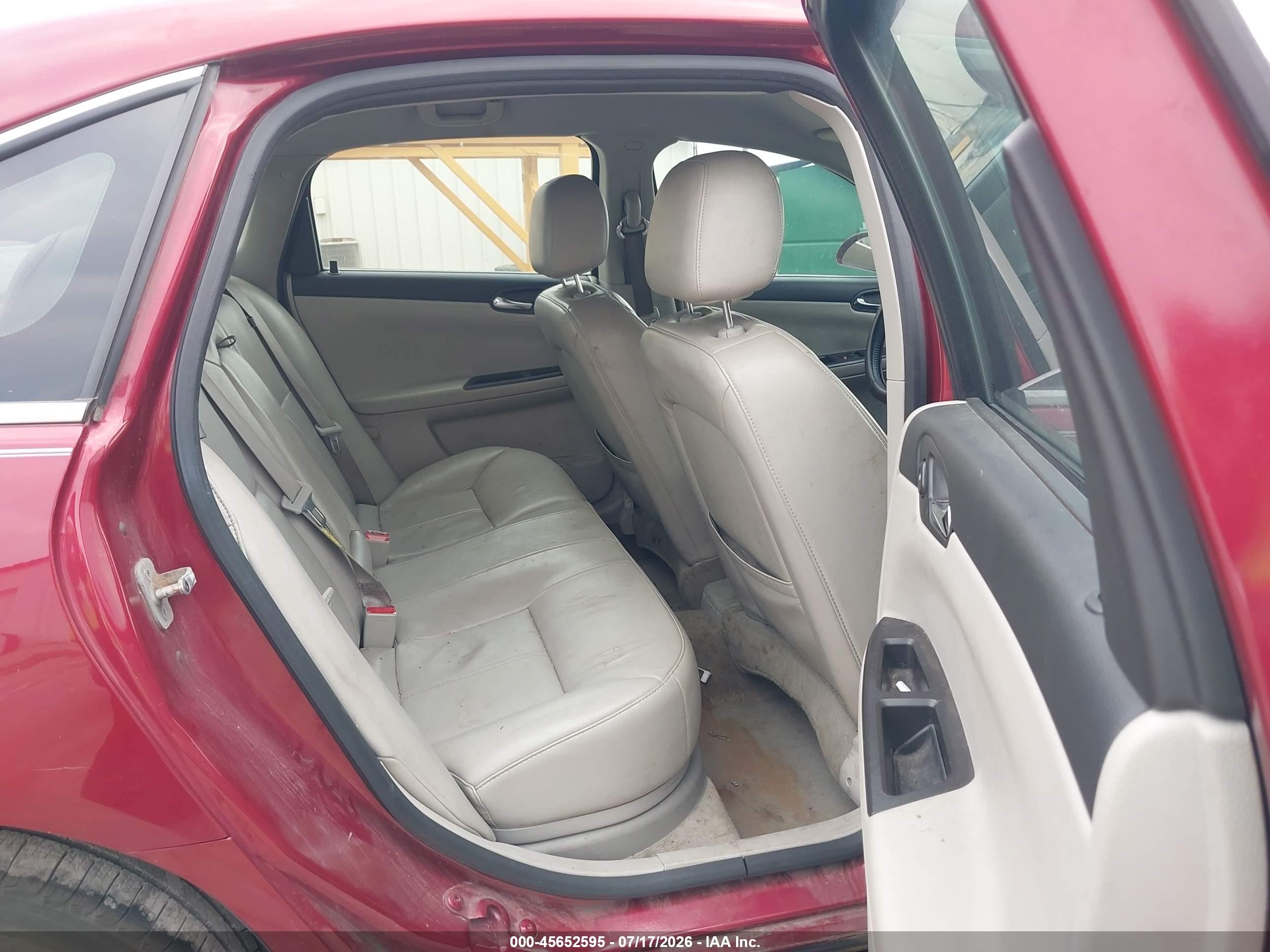 2008 Chevrolet Impala Lt Red vin: 2G1WT58K881245027