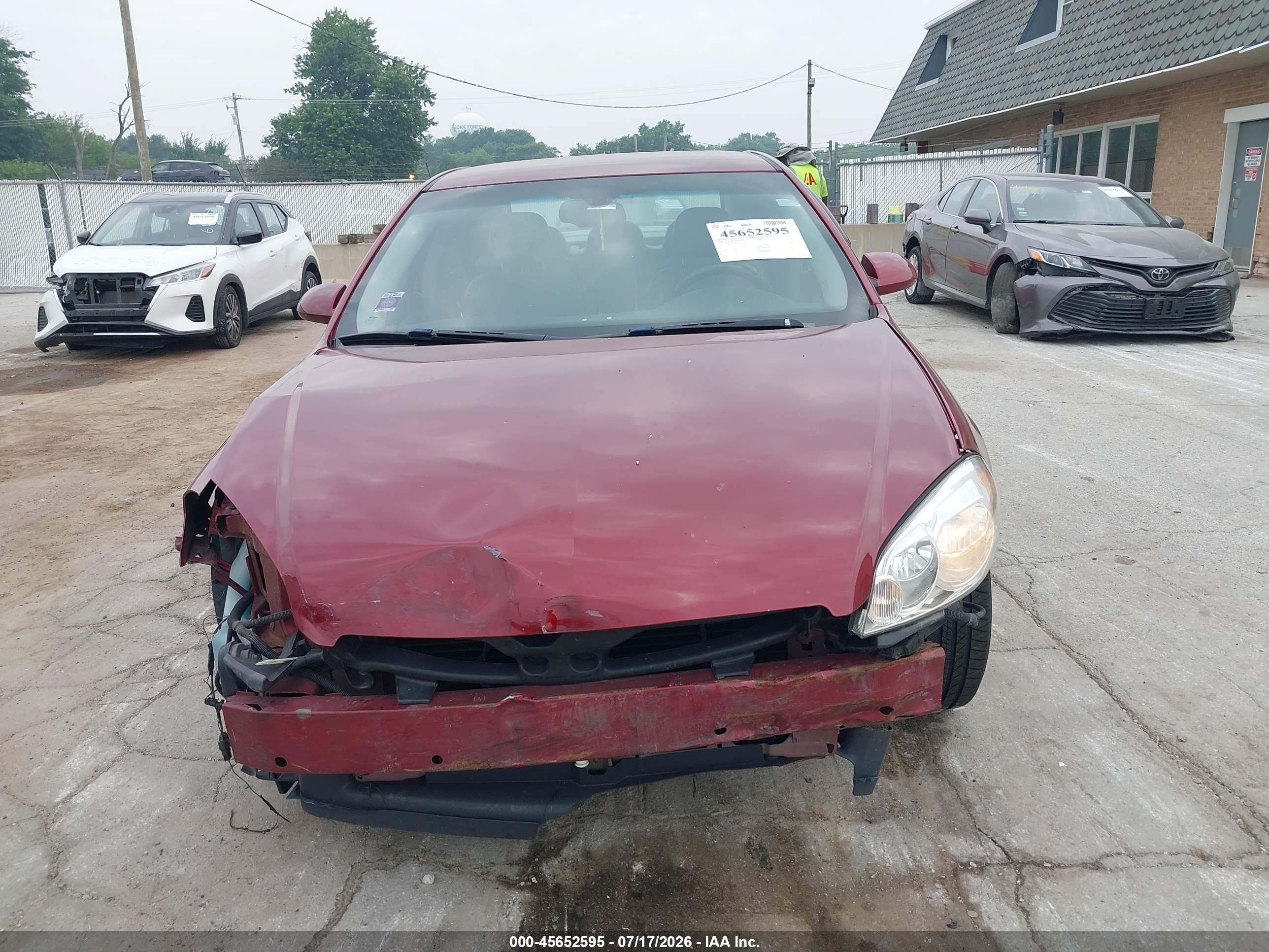 2008 Chevrolet Impala Lt Red vin: 2G1WT58K881245027