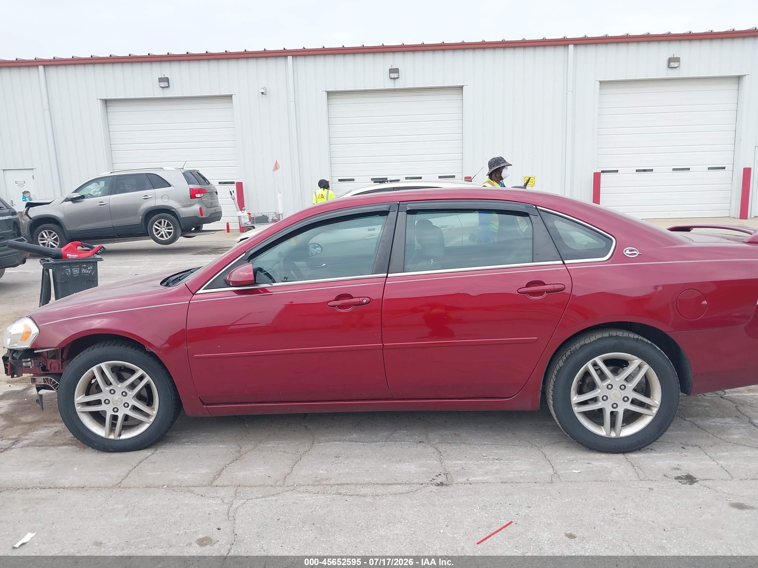 2008 Chevrolet Impala Lt Red vin: 2G1WT58K881245027