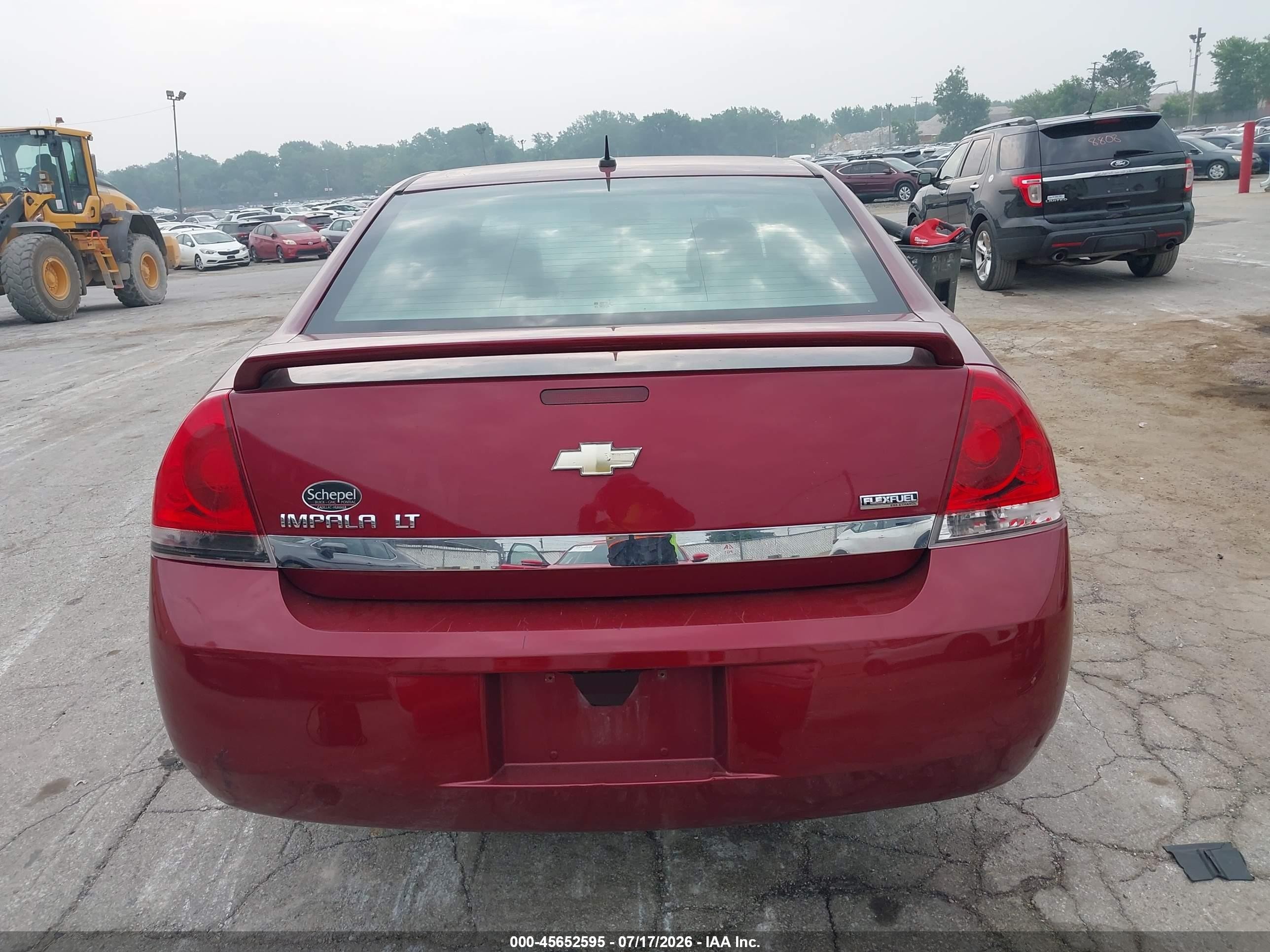 2008 Chevrolet Impala Lt Red vin: 2G1WT58K881245027