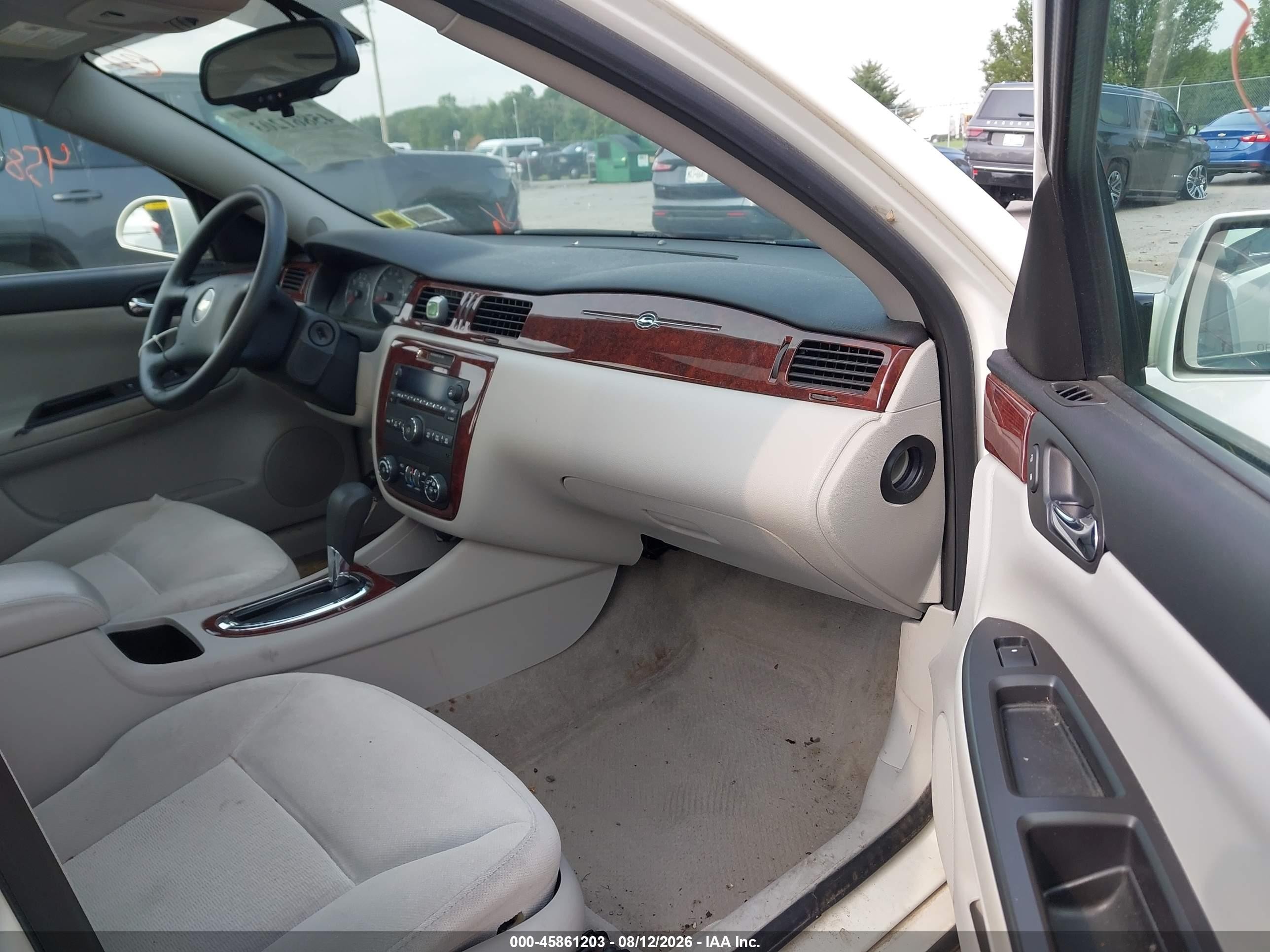 2008 Chevrolet Impala Lt White vin: 2G1WT58K889174333