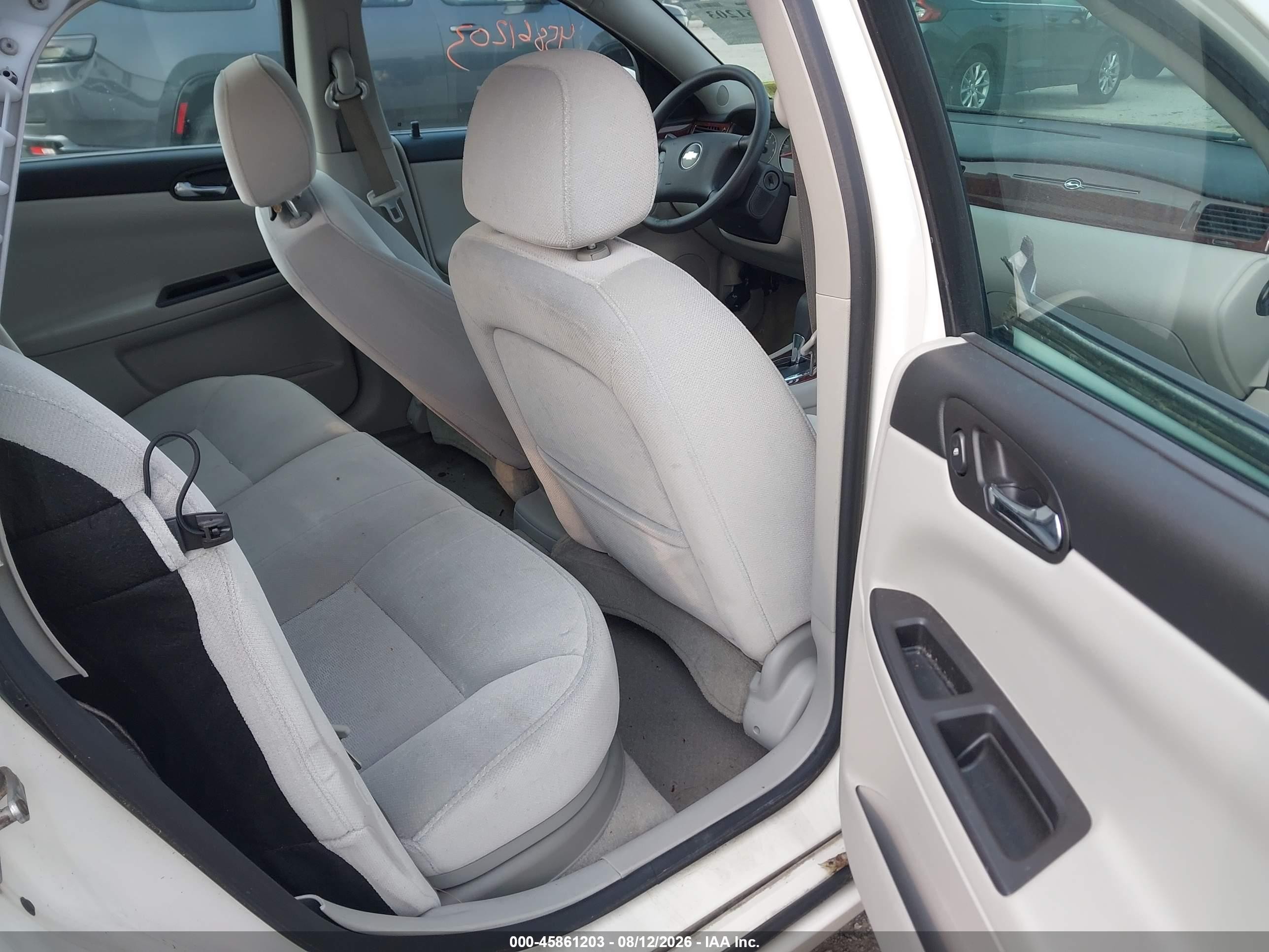 2008 Chevrolet Impala Lt White vin: 2G1WT58K889174333