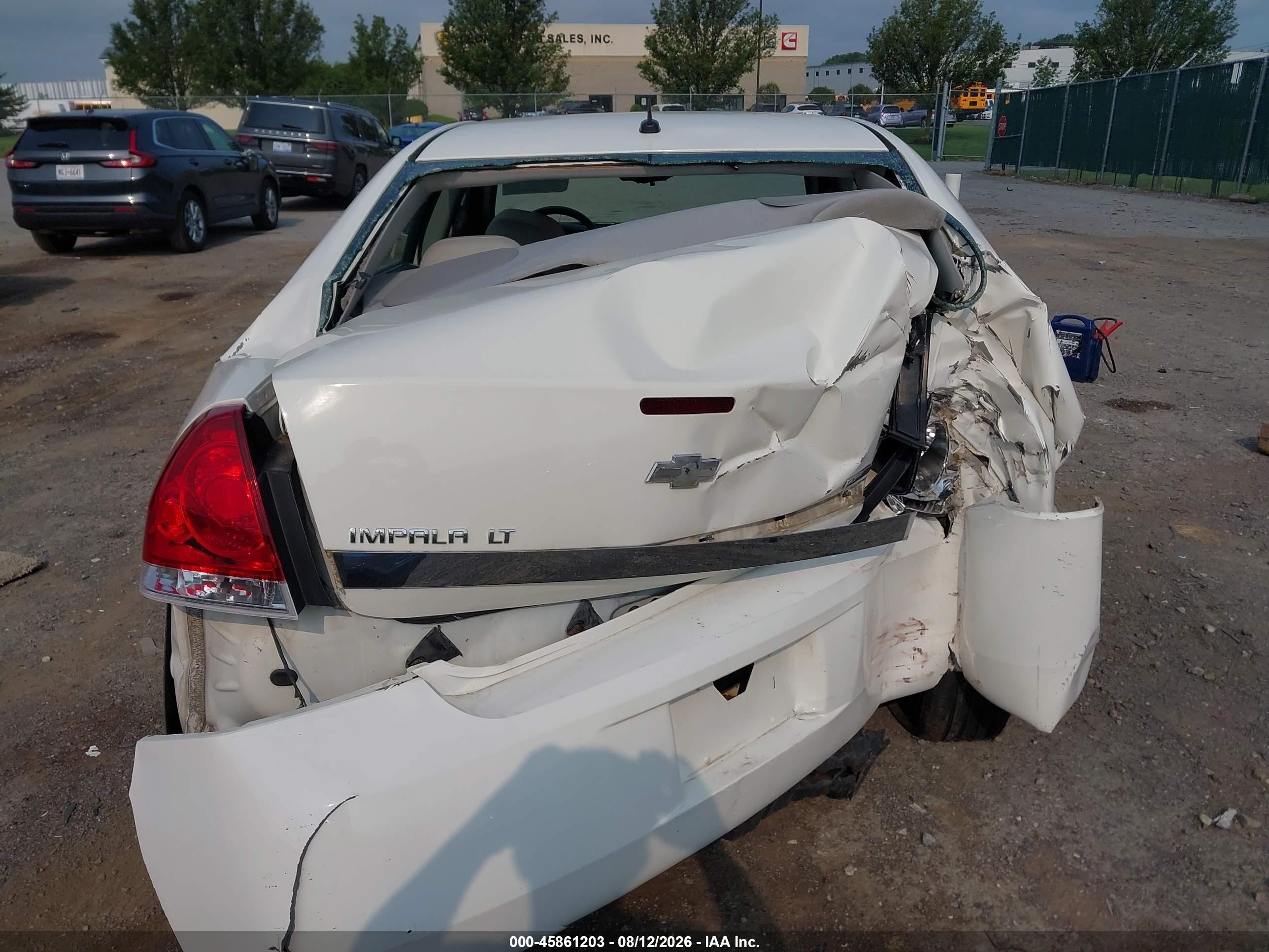 2008 Chevrolet Impala Lt White vin: 2G1WT58K889174333