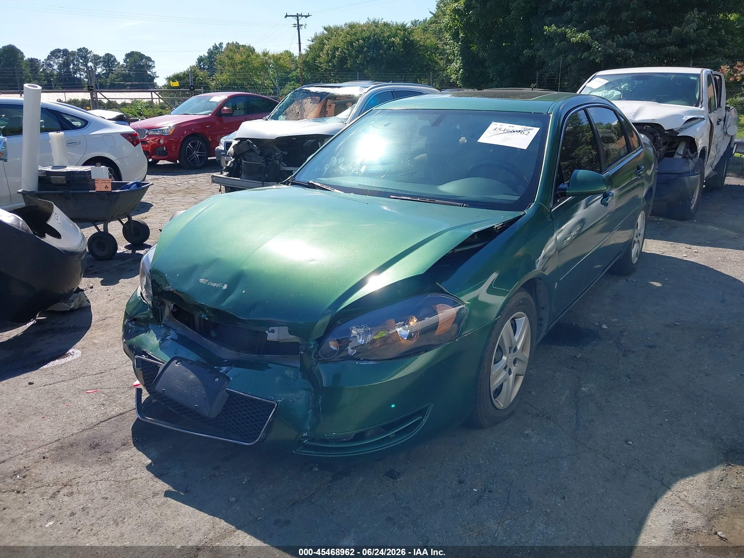 2006 Chevrolet Impala Lt Green vin: 2G1WT58K969415183