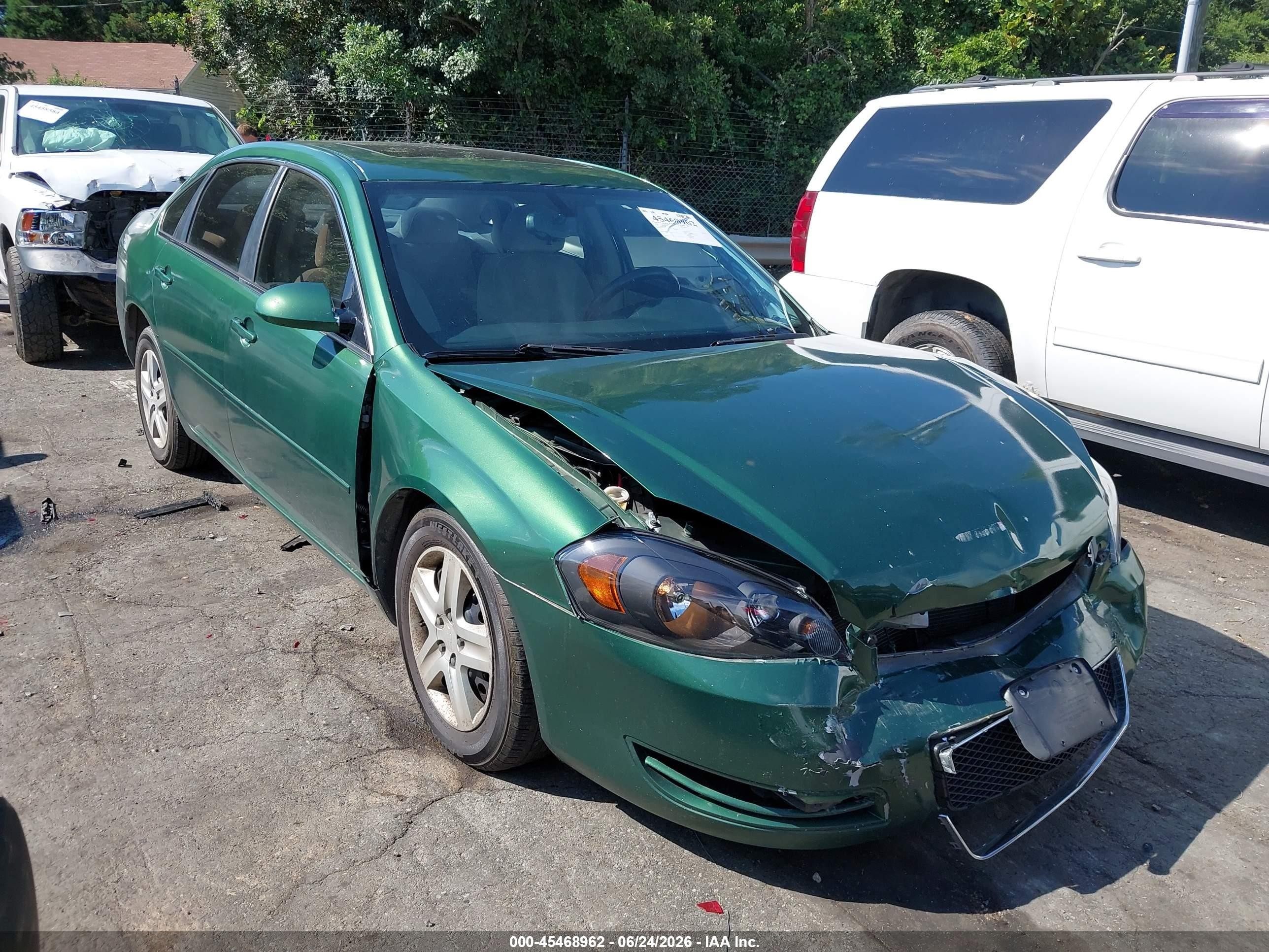 2006 Chevrolet Impala Lt Green vin: 2G1WT58K969415183