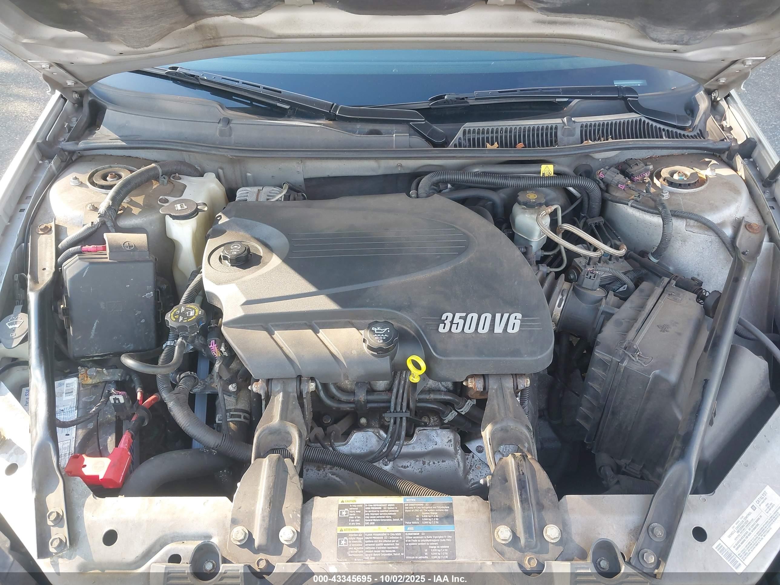 2007 Chevrolet Impala Lt Серебряный vin: 2G1WT58K979105147