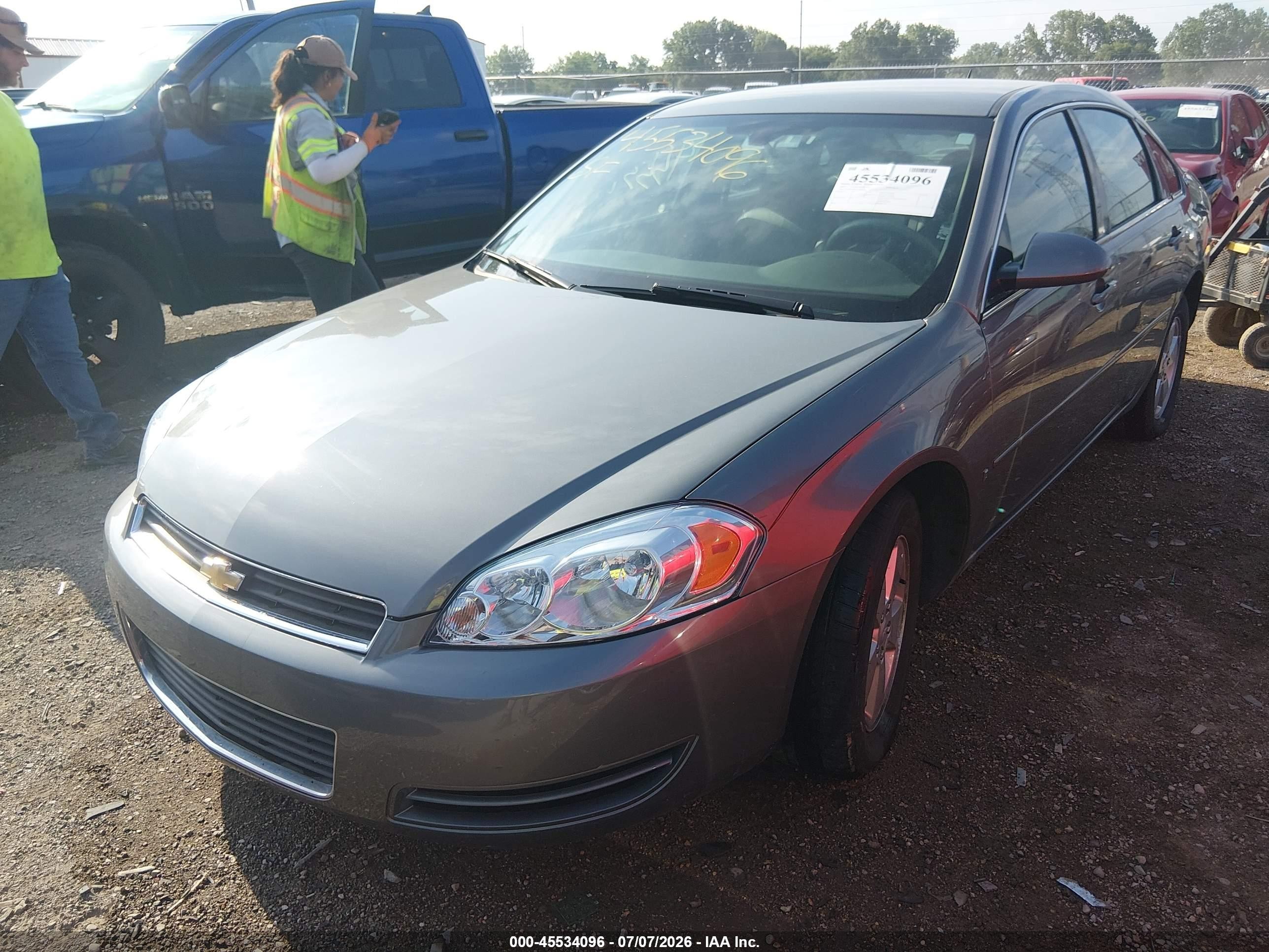 2007 Chevrolet Impala 3.5l Lt Gray vin: 2G1WT58K979406467