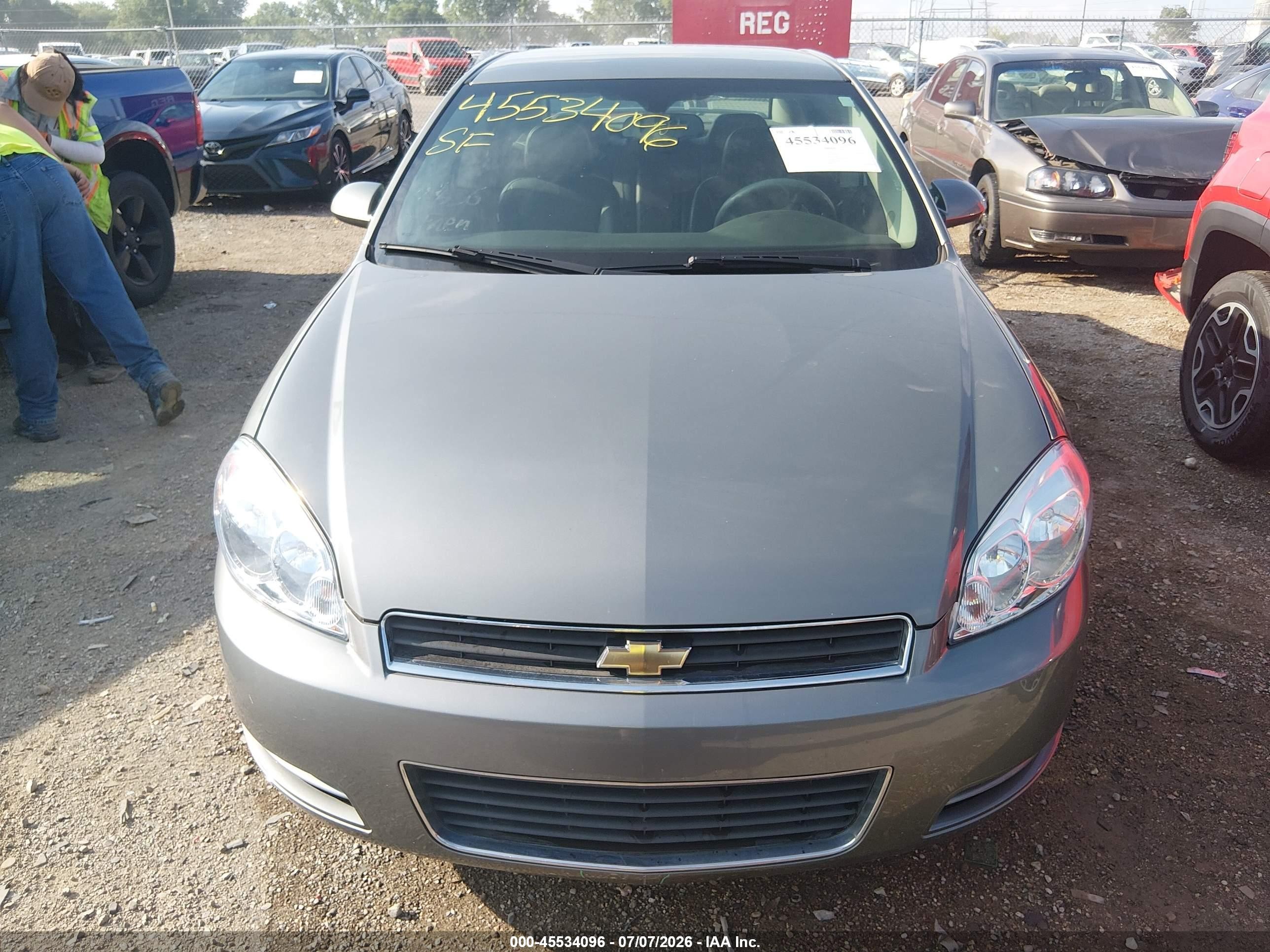 2007 Chevrolet Impala 3.5l Lt Gray vin: 2G1WT58K979406467