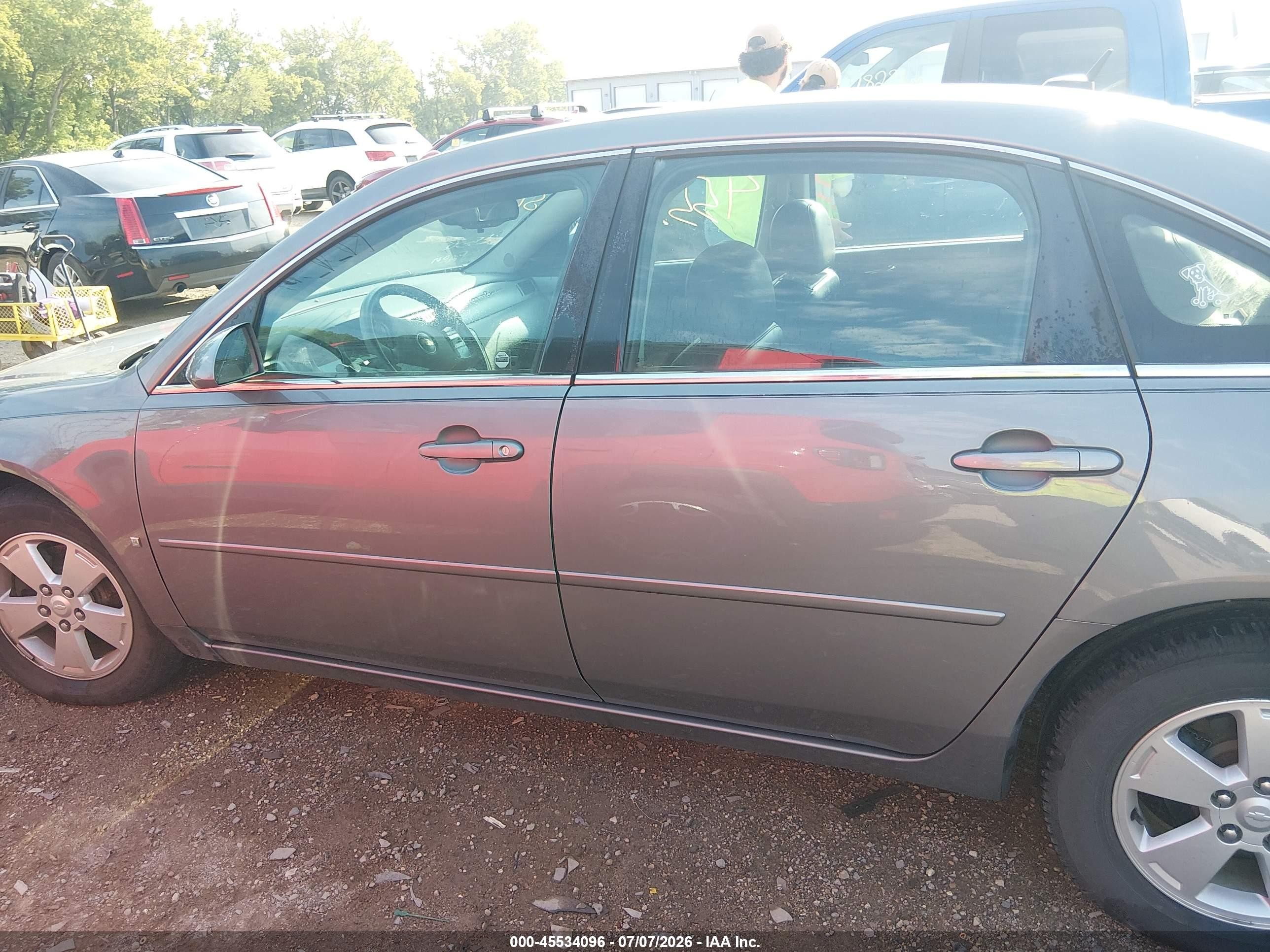 2007 Chevrolet Impala 3.5l Lt Gray vin: 2G1WT58K979406467