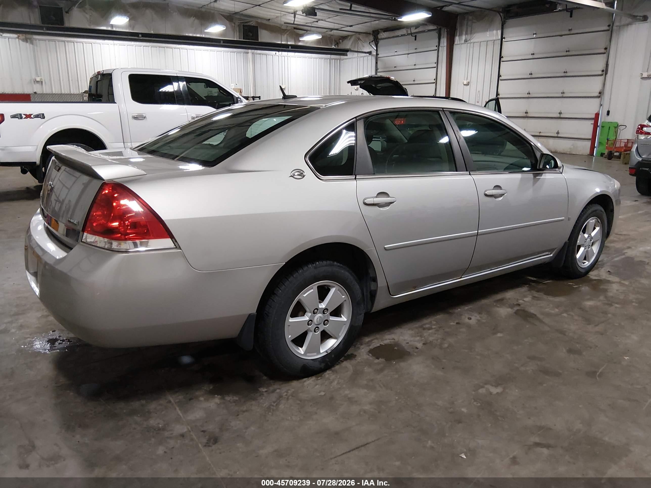 2008 Chevrolet Impala Lt Silver vin: 2G1WT58K981201120
