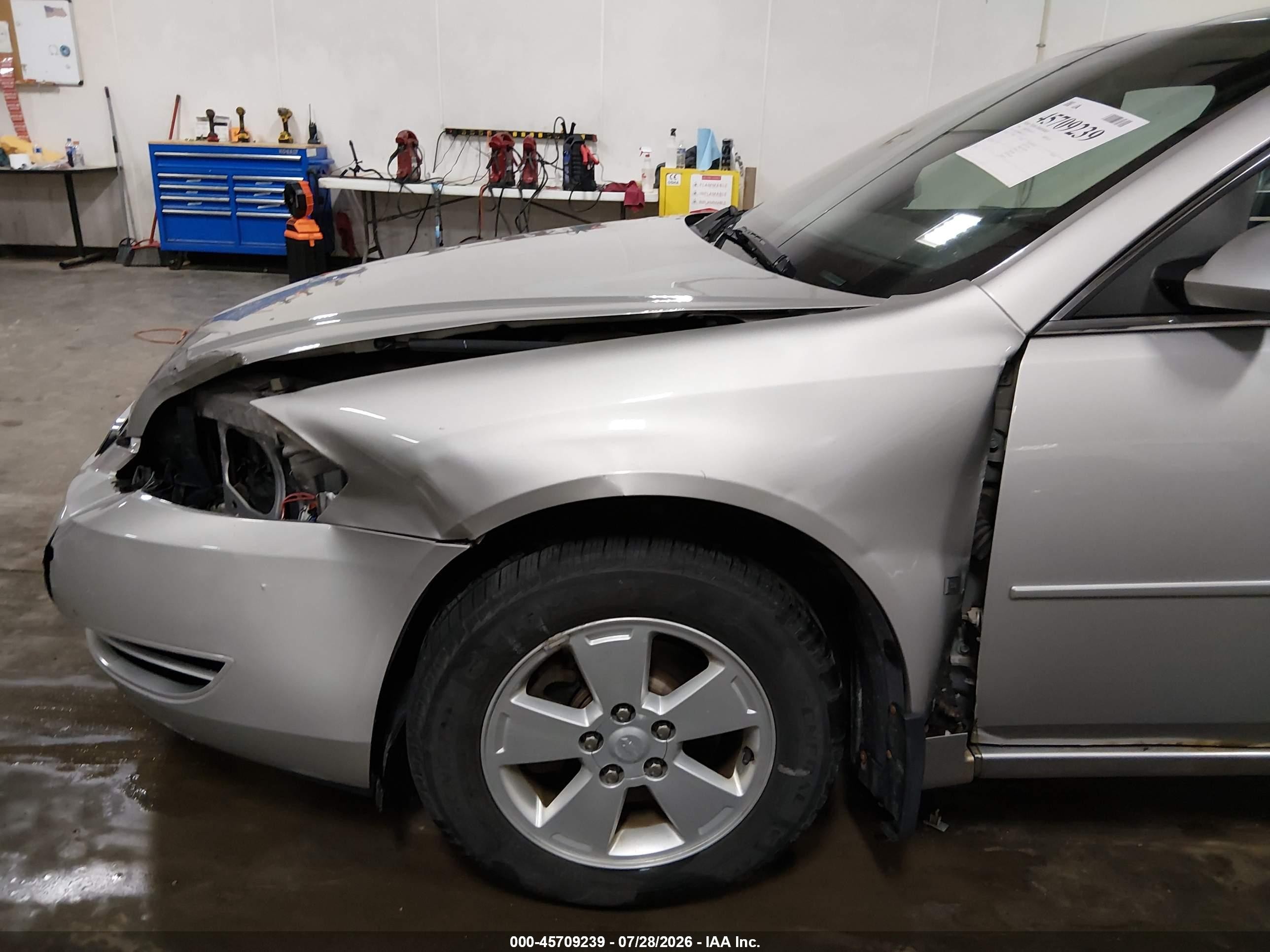 2008 Chevrolet Impala Lt Silver vin: 2G1WT58K981201120
