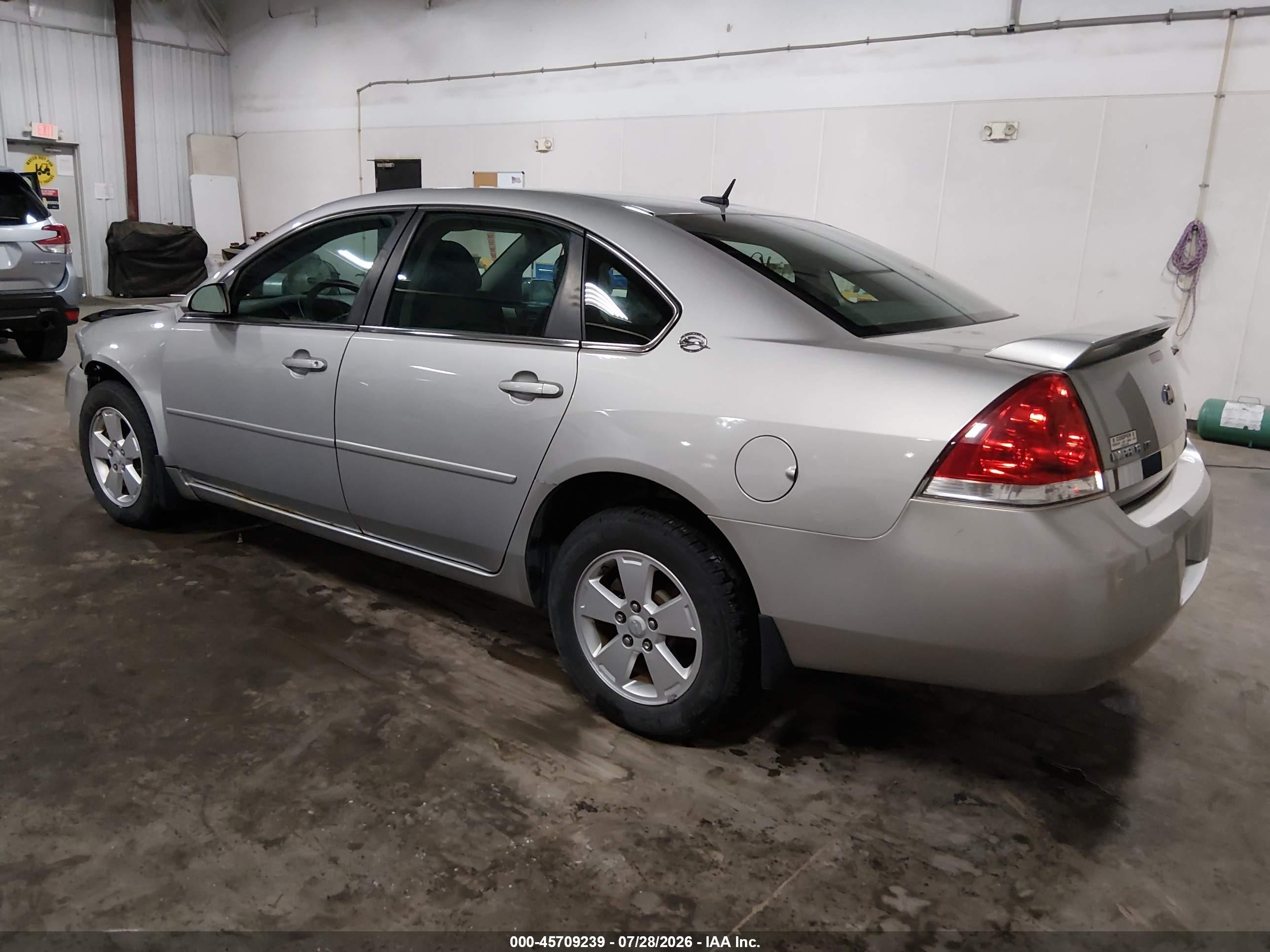 2008 Chevrolet Impala Lt Silver vin: 2G1WT58K981201120