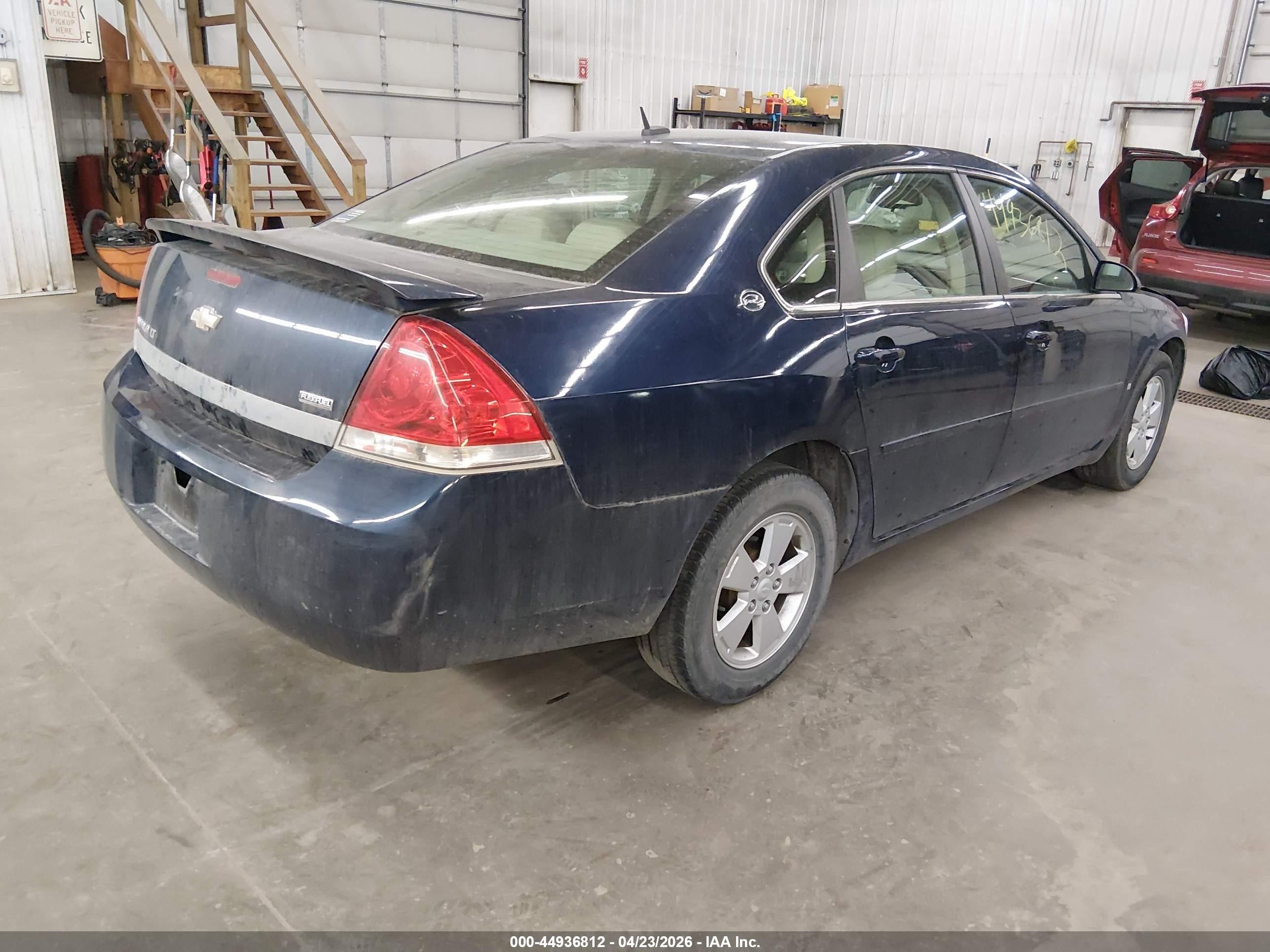 2008 Chevrolet Impala Lt Dark Blue vin: 2G1WT58K981373678