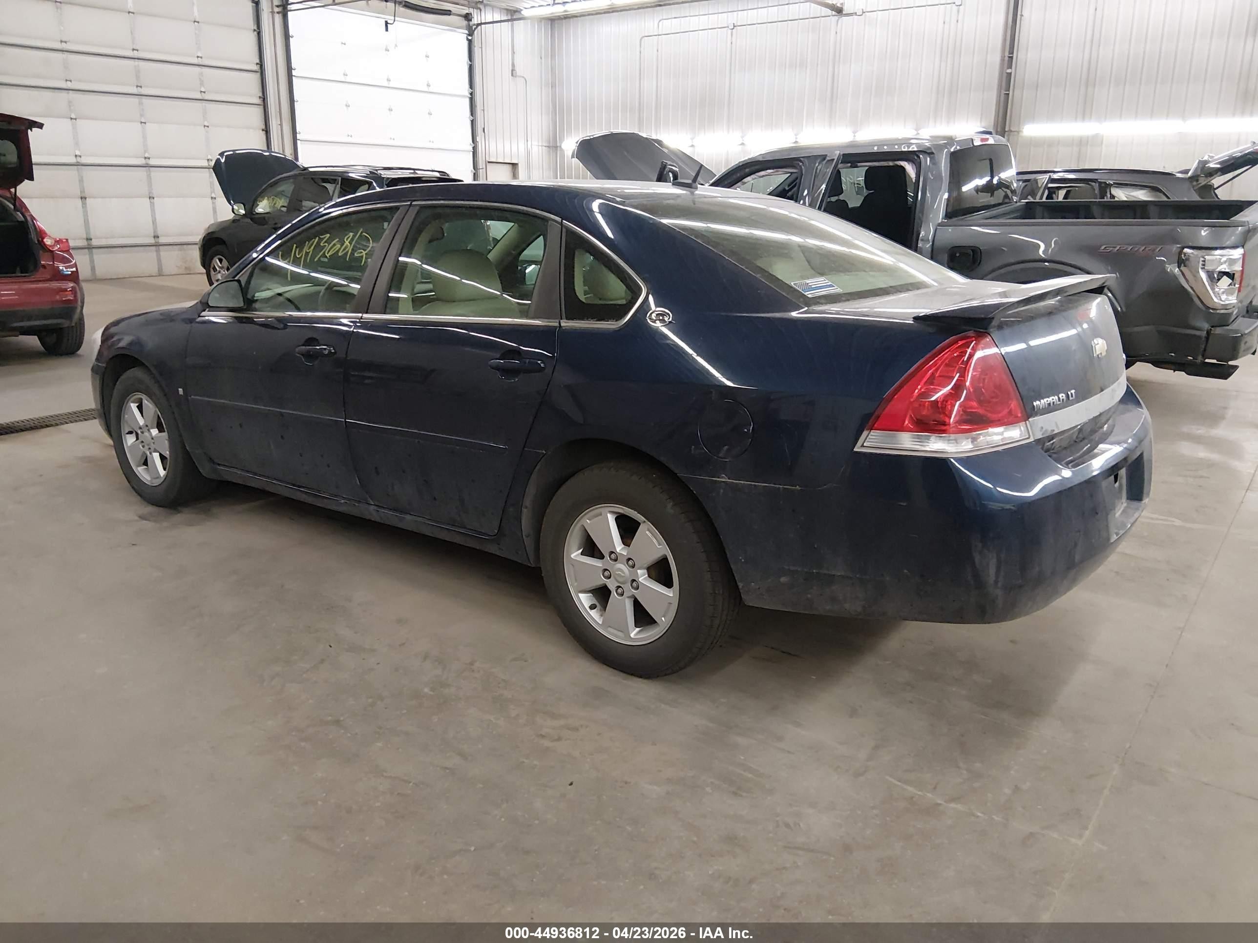 2008 Chevrolet Impala Lt Dark Blue vin: 2G1WT58K981373678