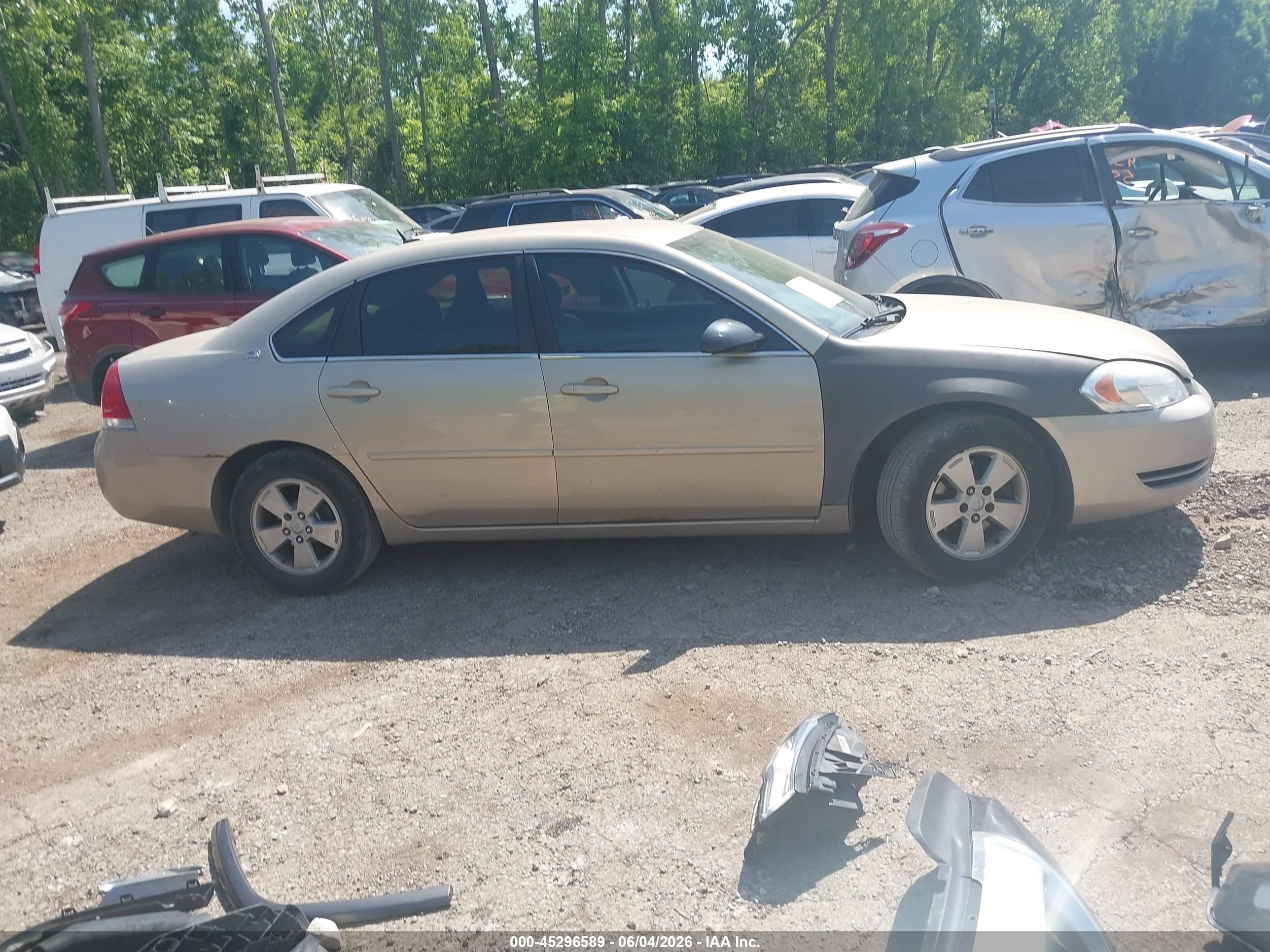 2008 Chevrolet Impala Lt Champagne vin: 2G1WT58K981376239