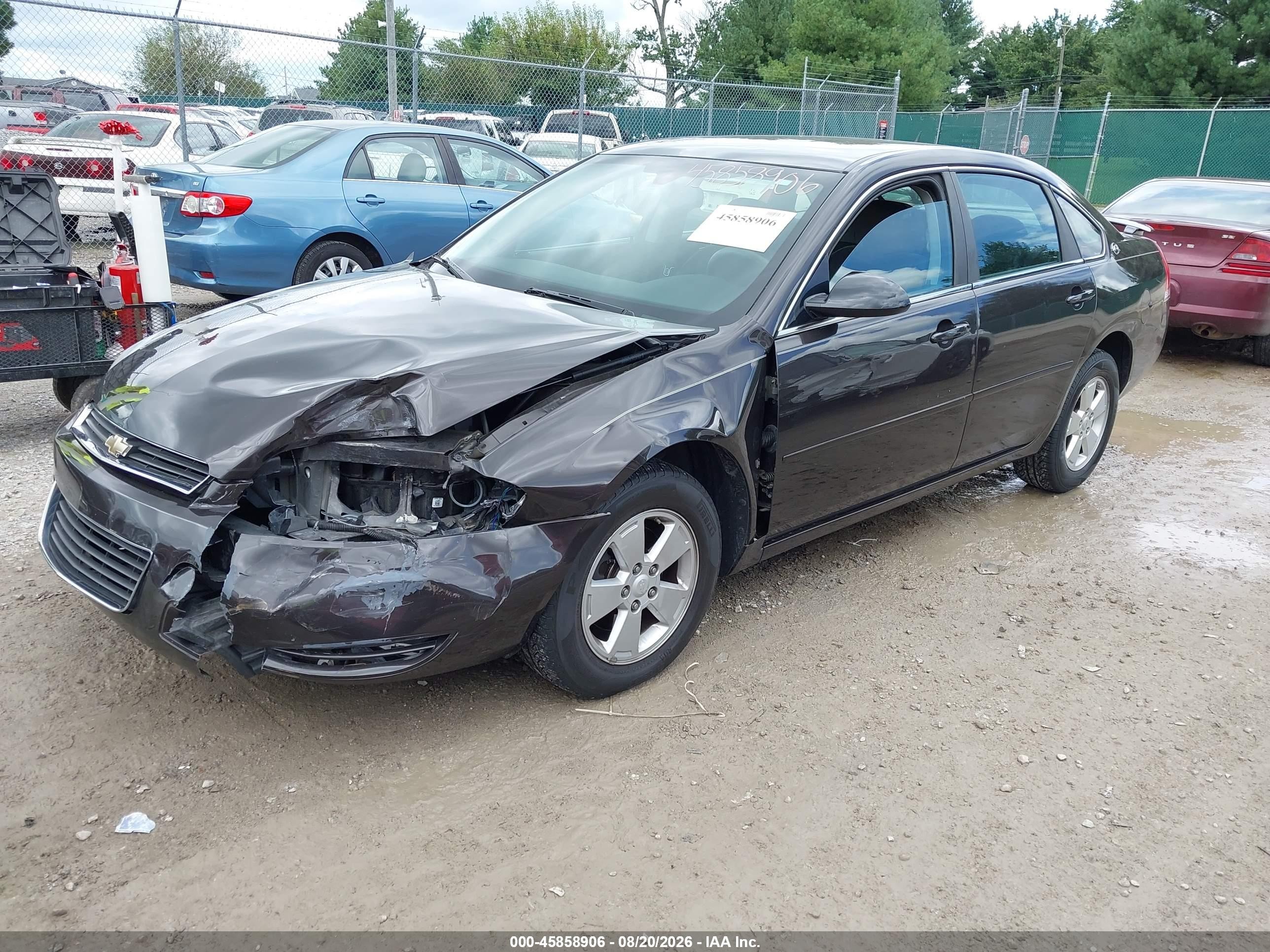 2008 Chevrolet Impala Lt Burgundy vin: 2G1WT58K981378606