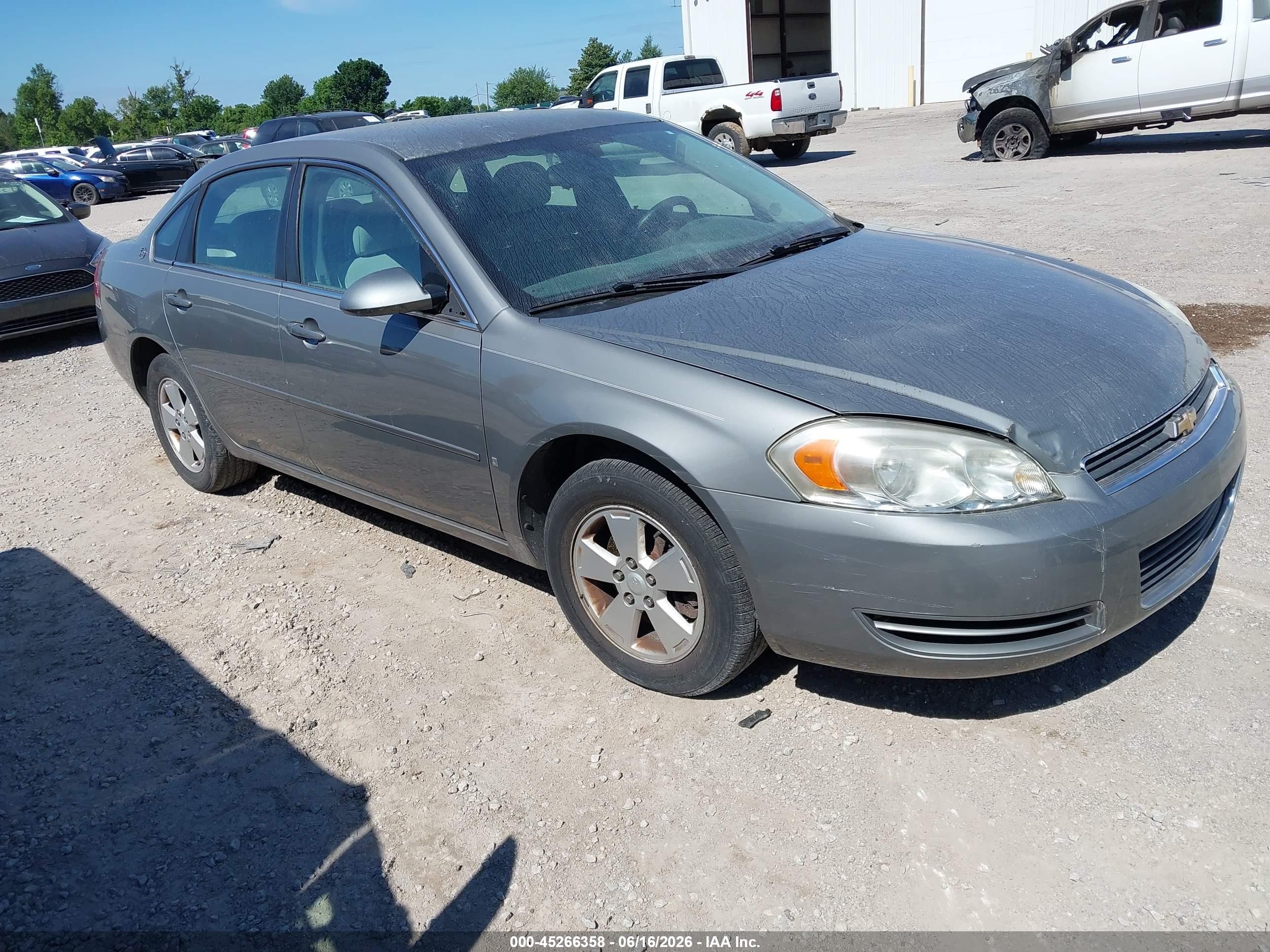 2008 Chevrolet Impala Lt Gray vin: 2G1WT58K989218162