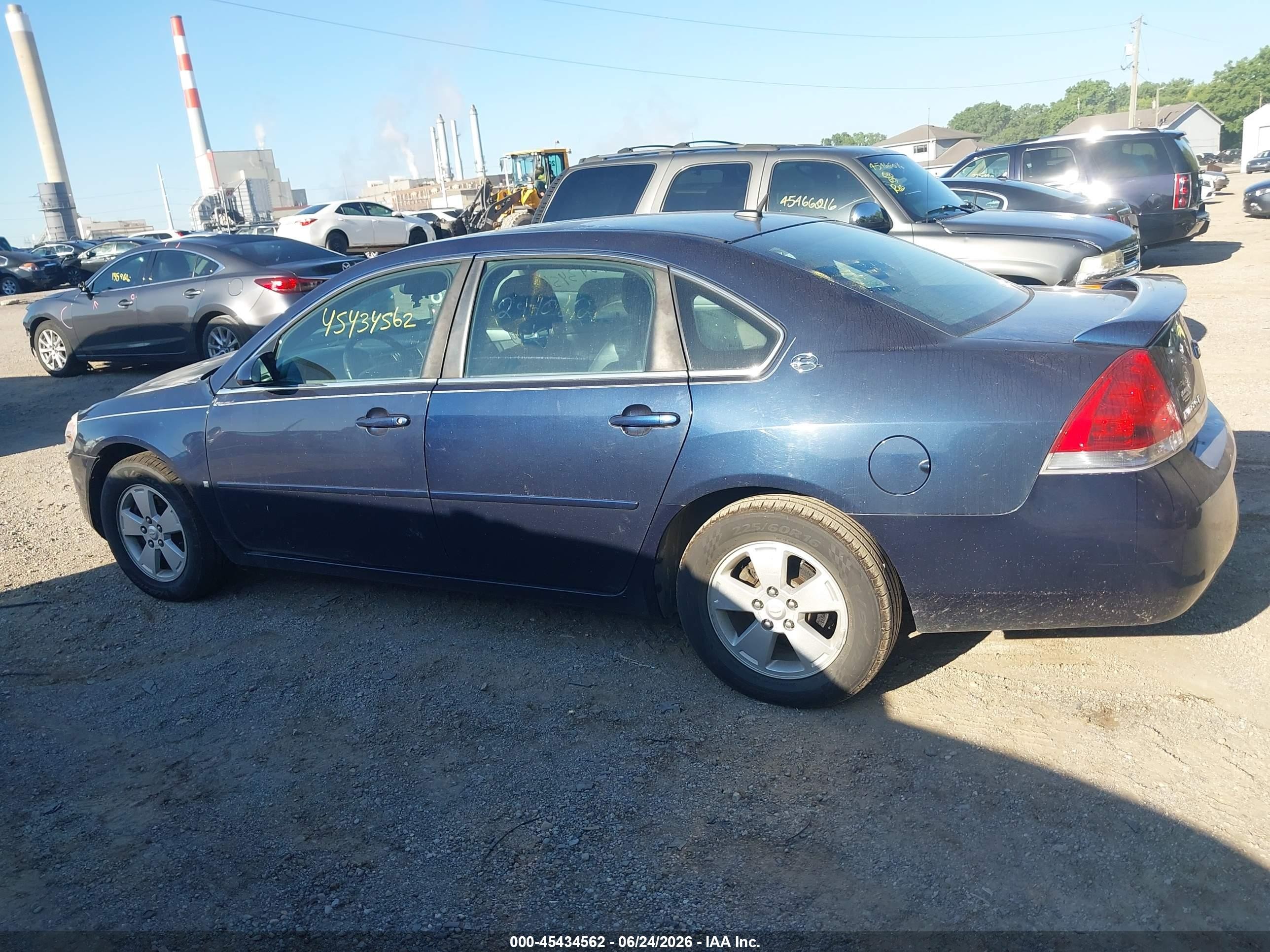 2008 Chevrolet Impala Lt Navy vin: 2G1WT58K989244082
