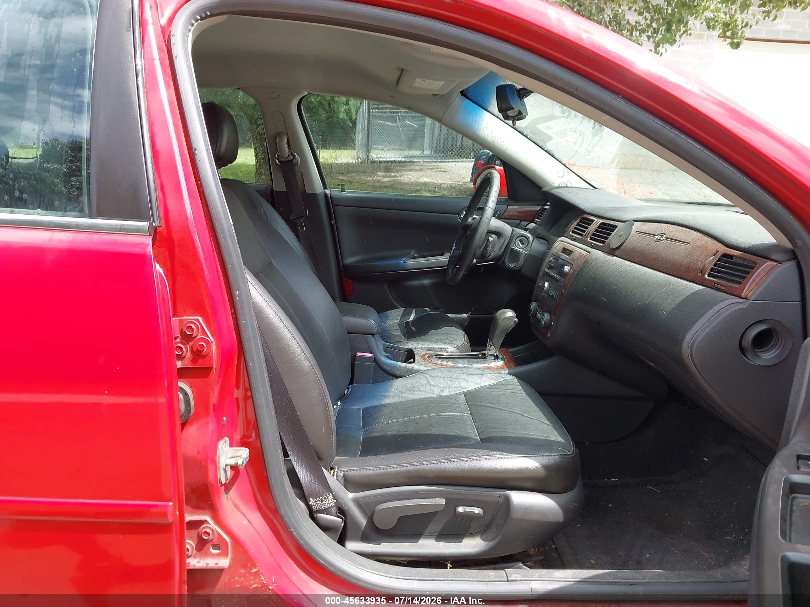 2008 Chevrolet Impala Lt Red vin: 2G1WT58K989278698