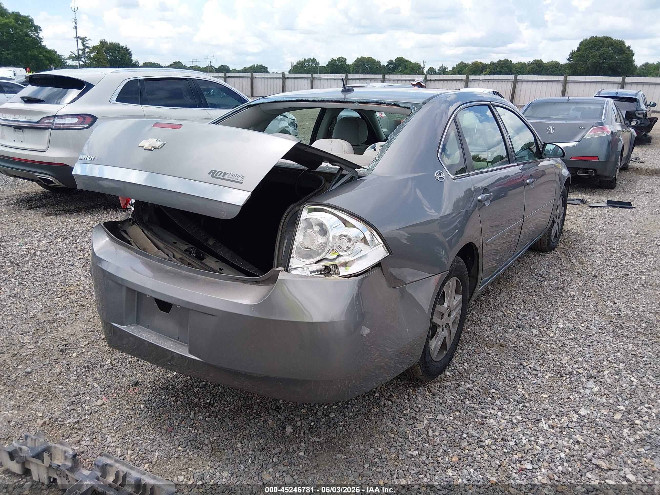 2006 Chevrolet Impala Lt Gray vin: 2G1WT58KX69155280