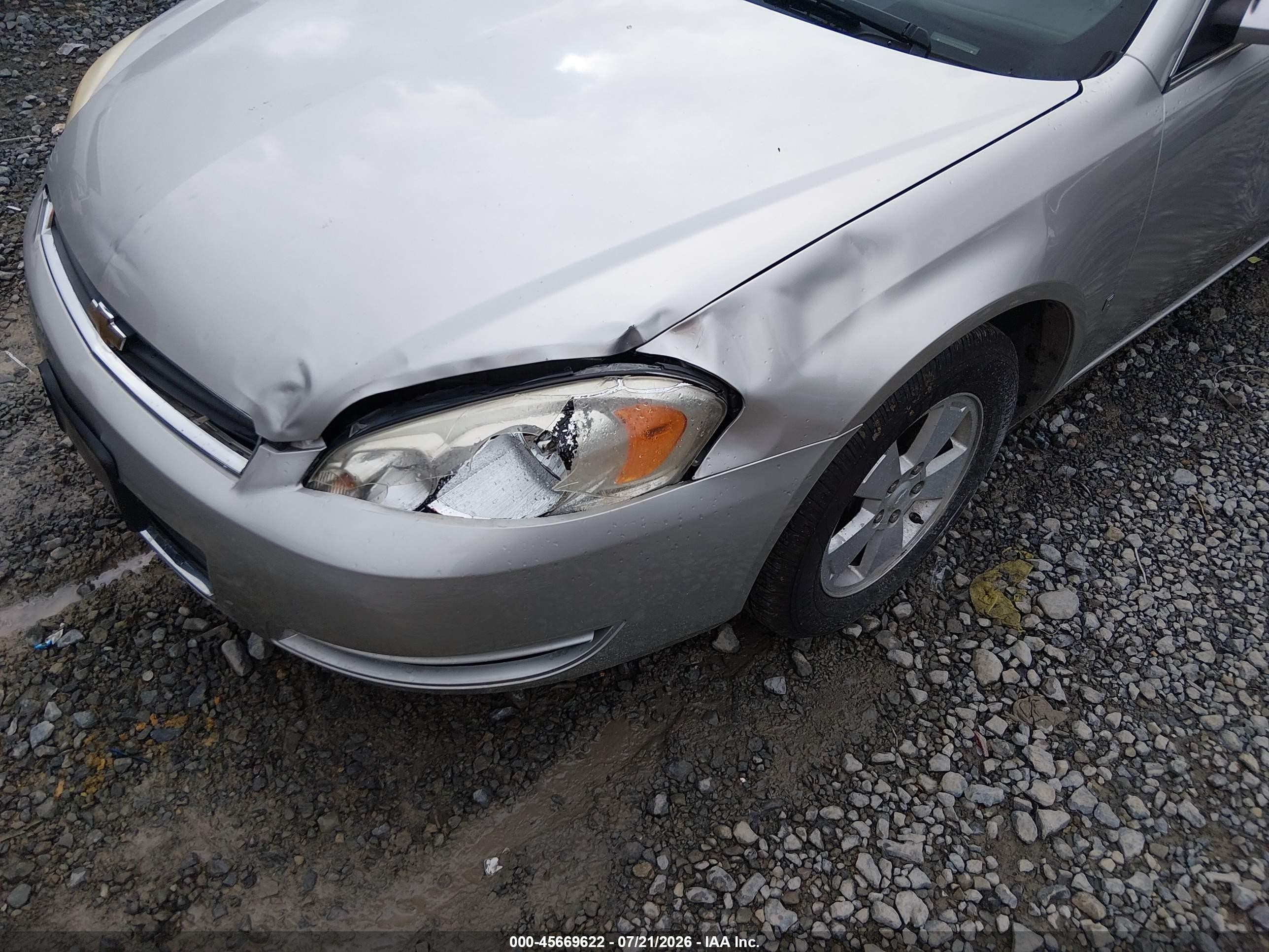 2006 Chevrolet Impala Lt Silver vin: 2G1WT58KX69353356