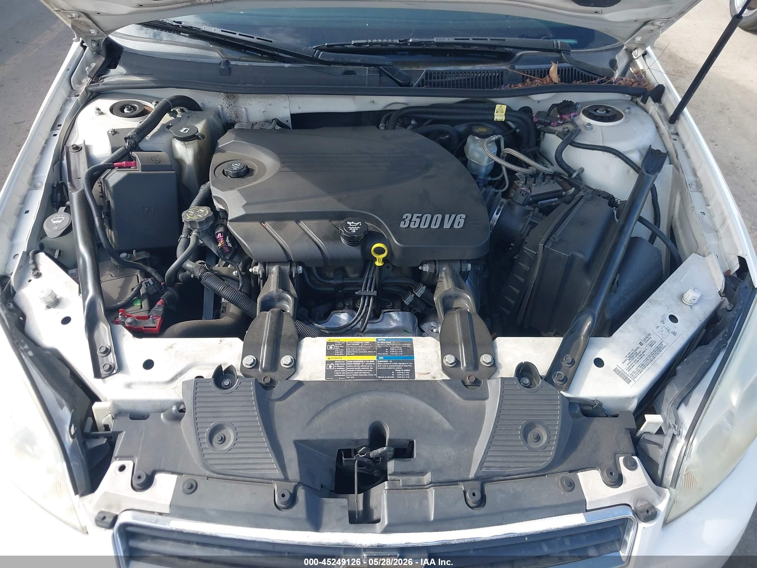 2006 Chevrolet Impala Lt White vin: 2G1WT58KX69356838
