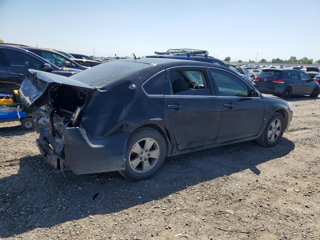 2007 Chevrolet Impala Lt Black vin: 2G1WT58KX79154681