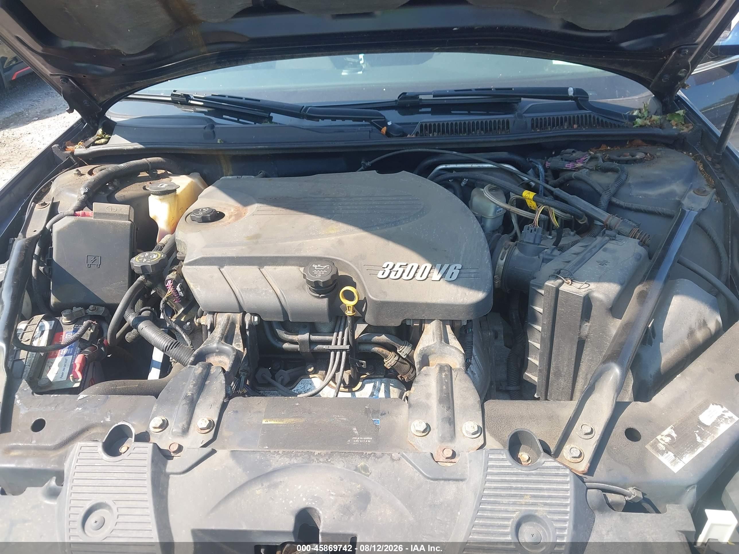 2007 Chevrolet Impala 3.5l Lt Blue vin: 2G1WT58KX79216726